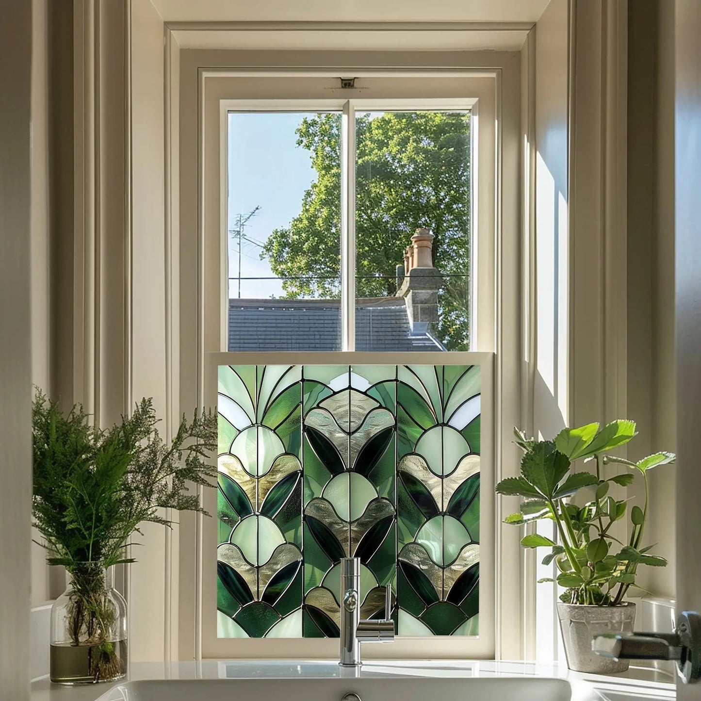 Atrani Stained Glass Privacy Window Film Creative Windows
