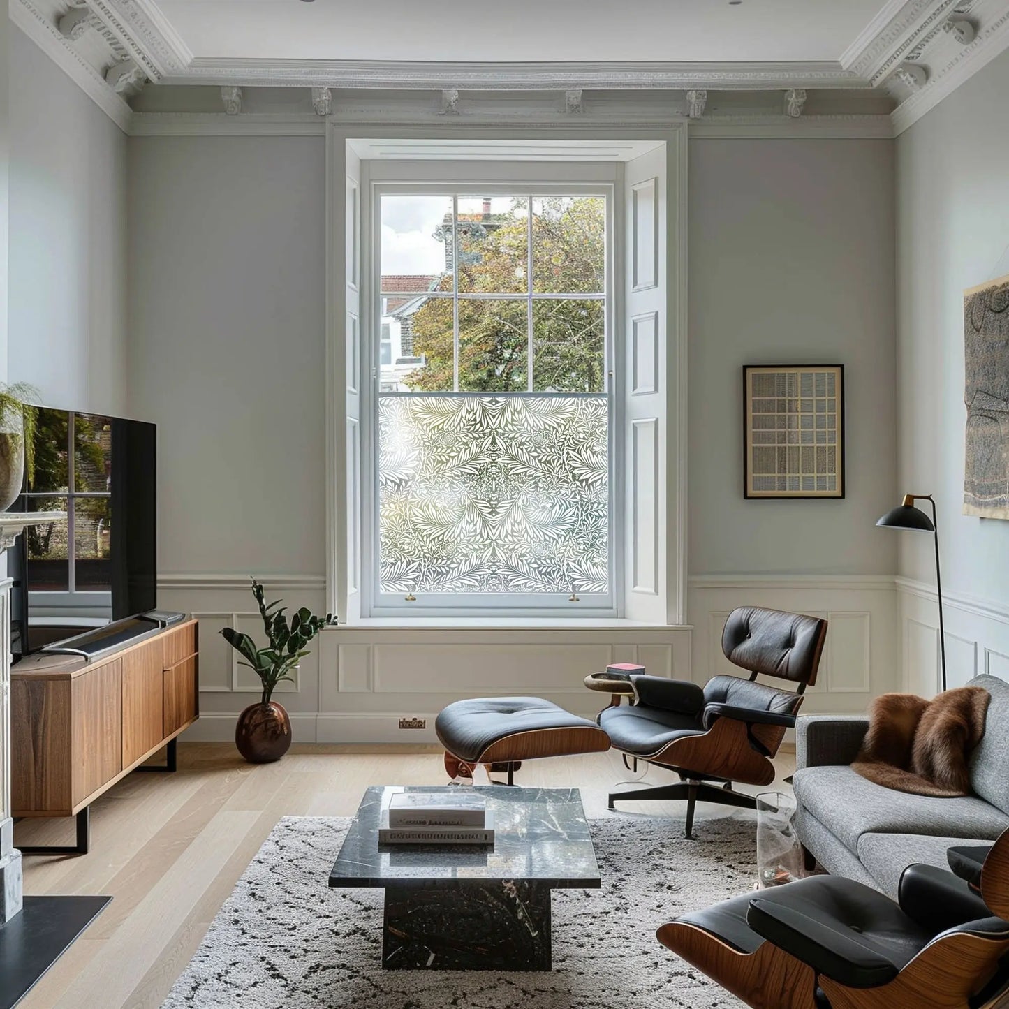 Alserio Frosted Patterned Privacy Window Film Creative Windows