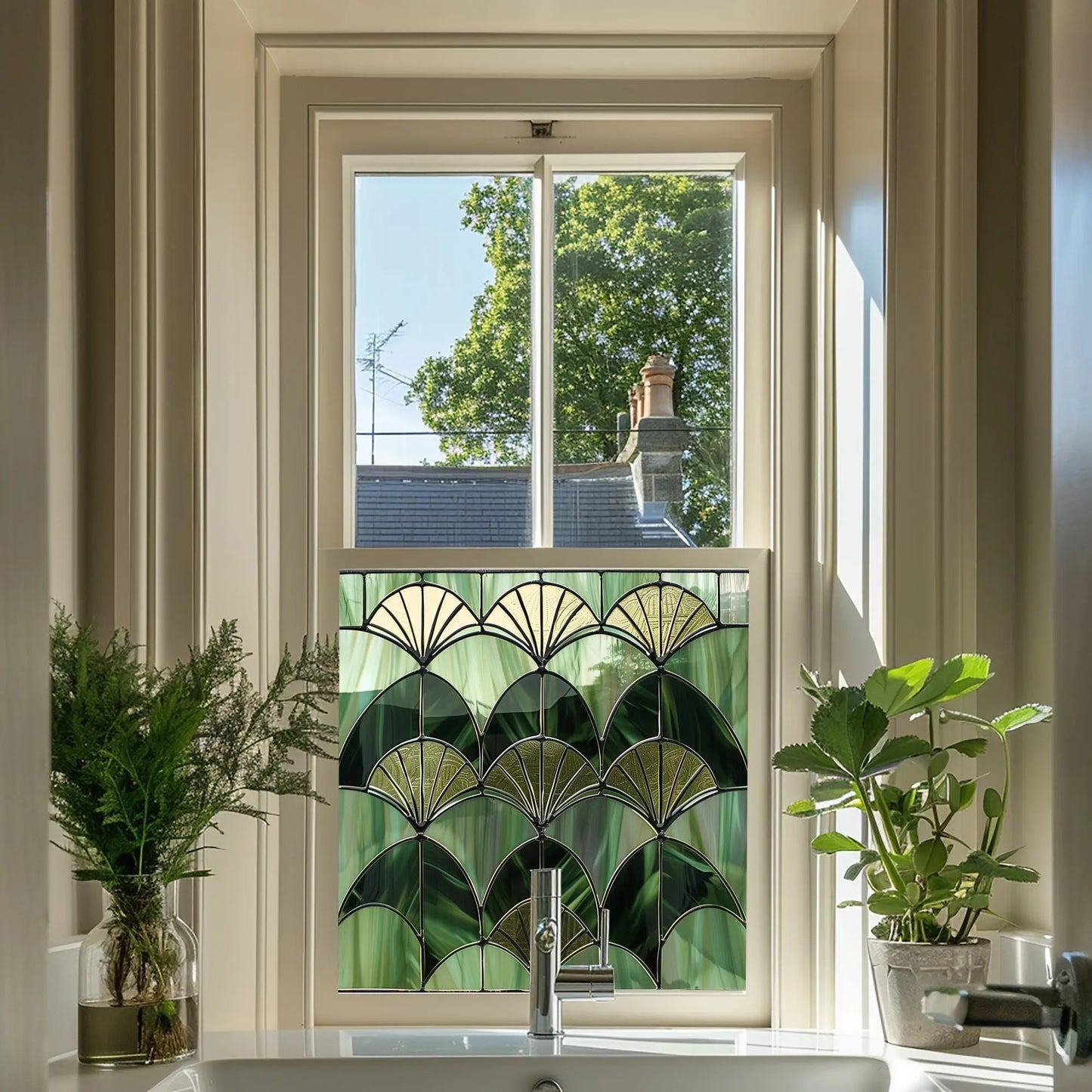 Rogeno Art Deco Privacy Window Film Creative Windows