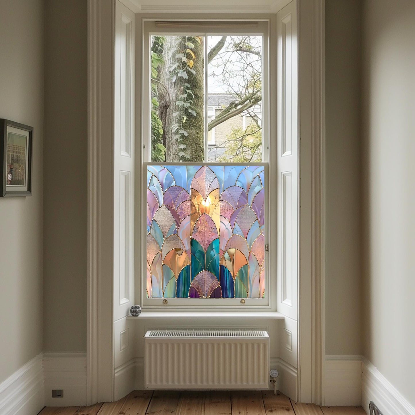 Window Film, Privacy Window Film, Art Deco Window Film, Decorative Window Film, Window, Front Door Window Film, Stained Glass Window Film Creative Windows
