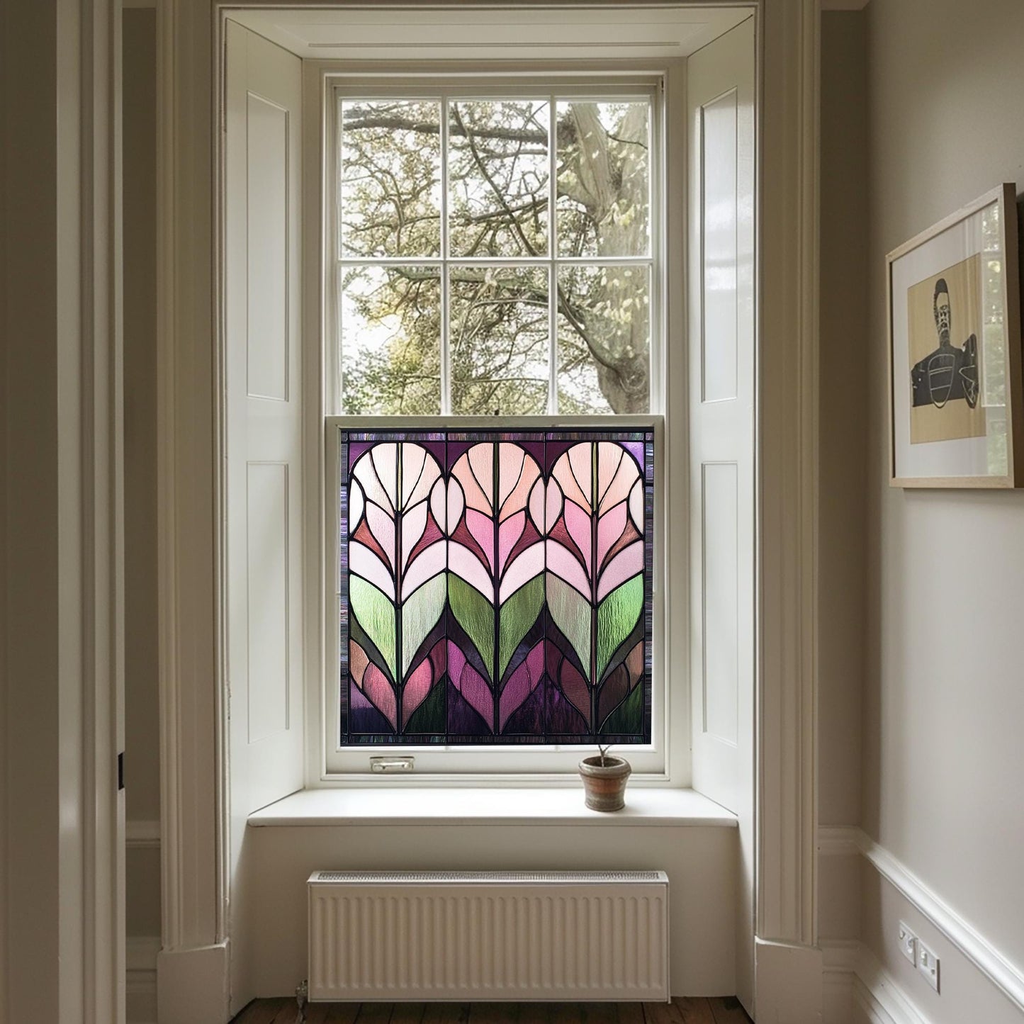 Window Film, Privacy Window Film, Art Deco Window Film, Decorative Window Film, Window, Front Door Window Film, Stained Glass Window Film Creative Windows