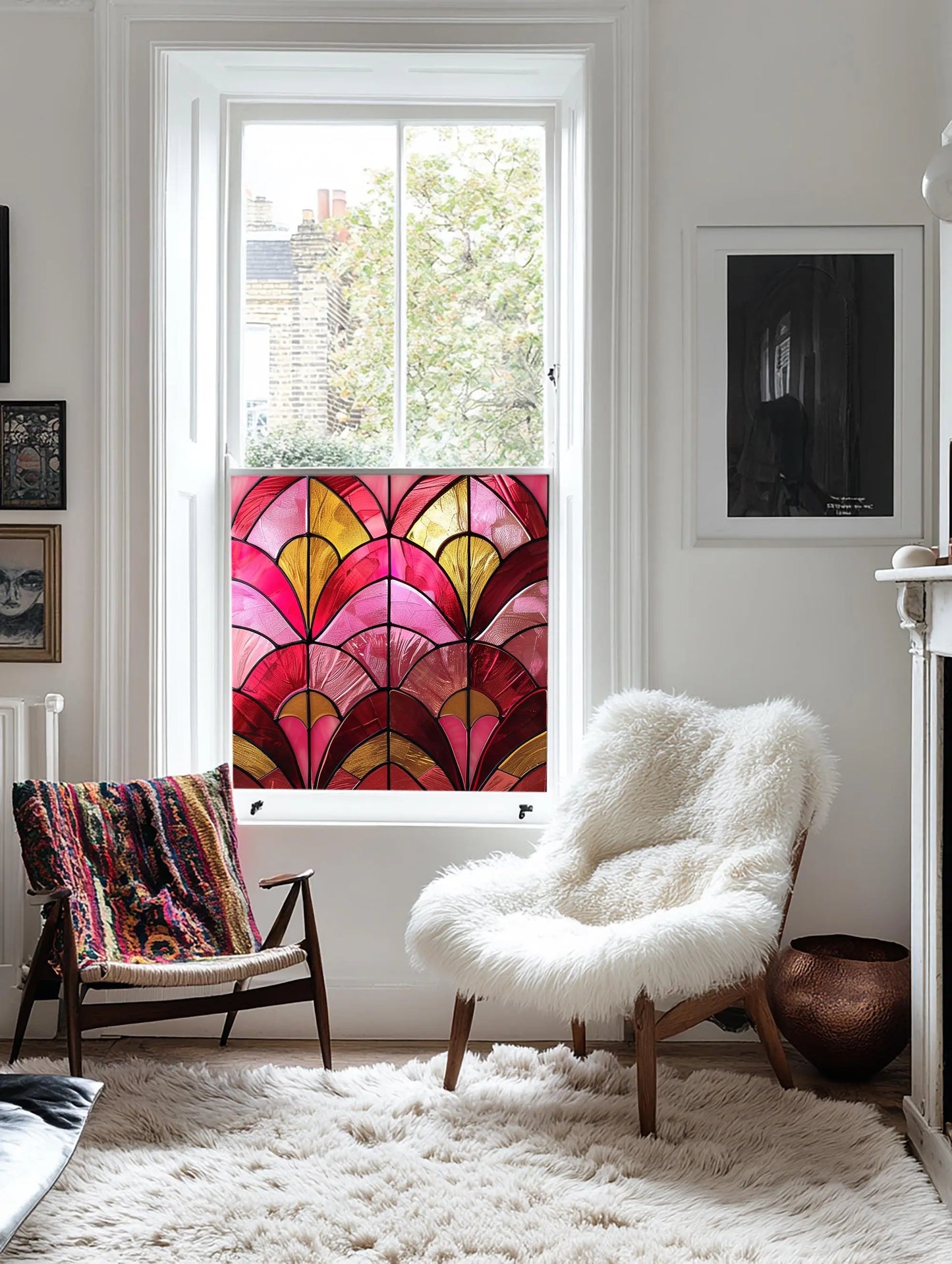 Nule Stained Glass Window Film For Privacy Creative Windows