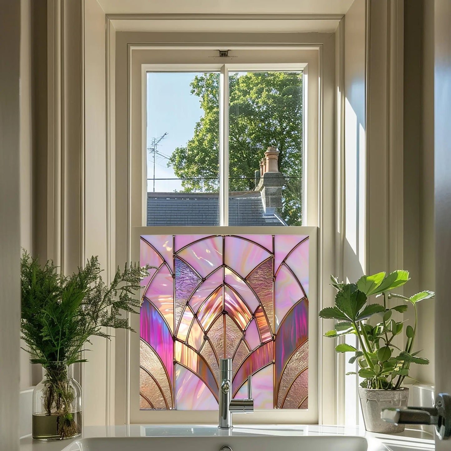 Gijón Stained Glass Privacy Window Film Creative Windows