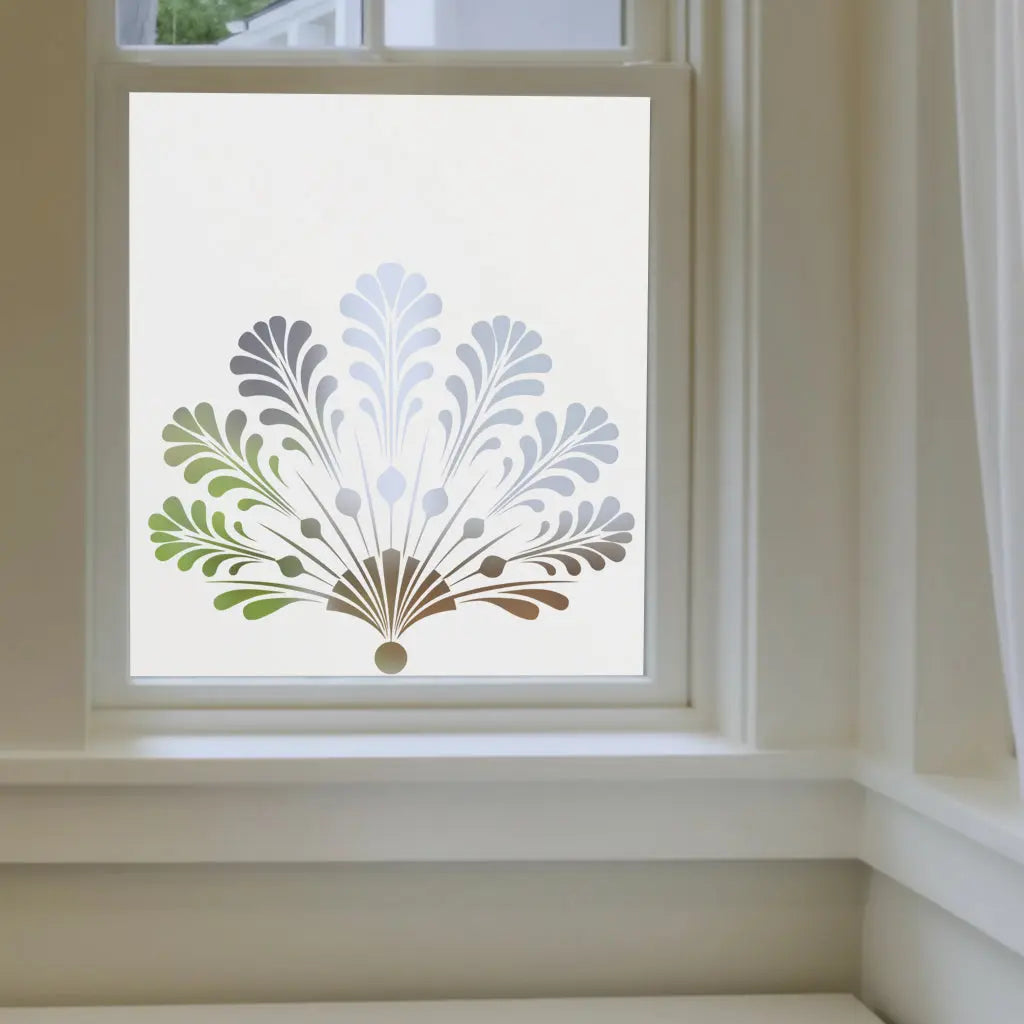 Colfelice Frosted Privacy Art Deco Cut Out Window Film Creative Windows