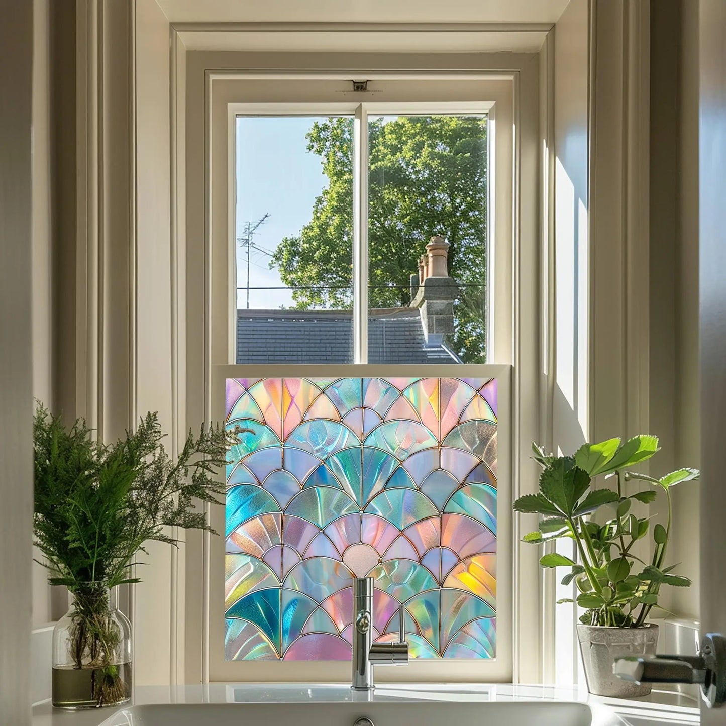 Abetone Stained Glass Privacy Window Film Creative Windows