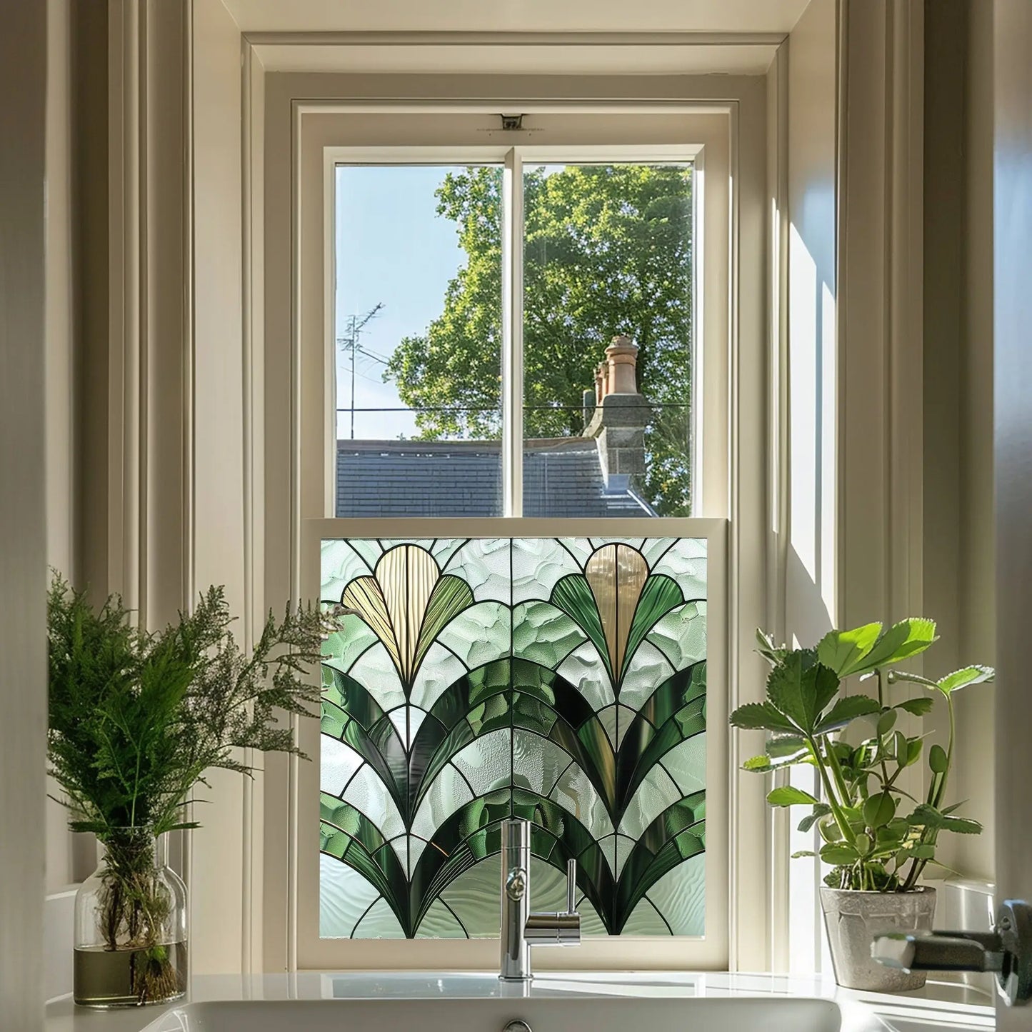 Varzo Stained Glass Privacy Window Film Creative Windows