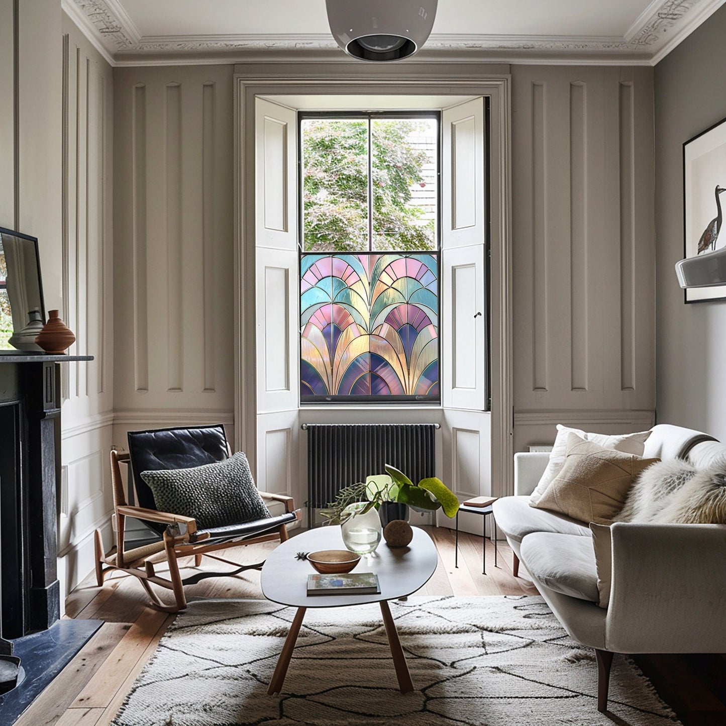 Almería Art Deco Window Film: Stunning Decorative Privacy Solution Creative Windows