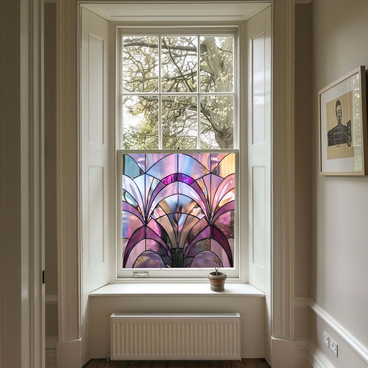 Art Deco Window Film, Privacy Window Film, Window Film, Decorative Window Film, Patterned Window Film, Coloured Window Film, Stained Glass Creative Windows