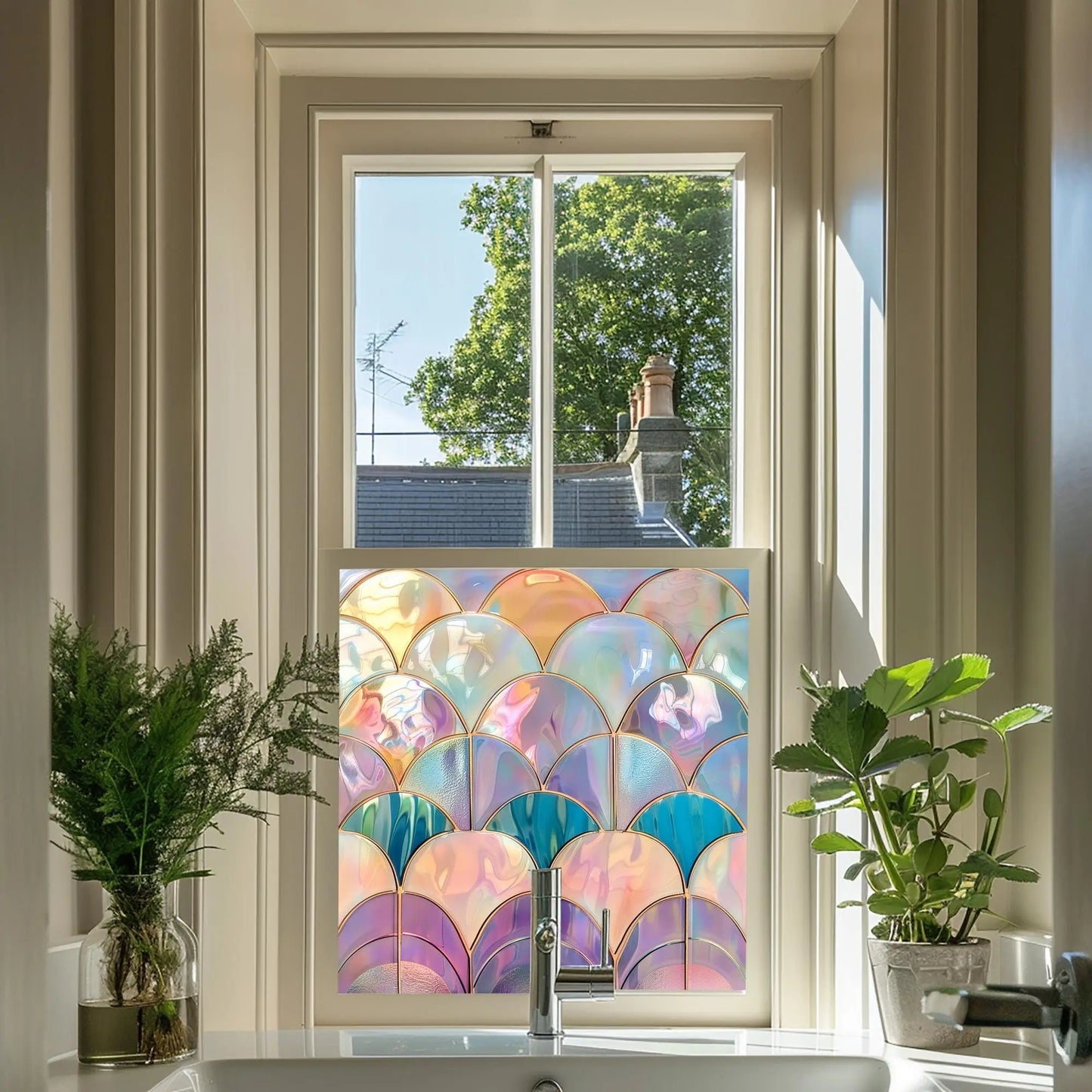 Aosta Privacy Stained Glass Window Film Creative Windows