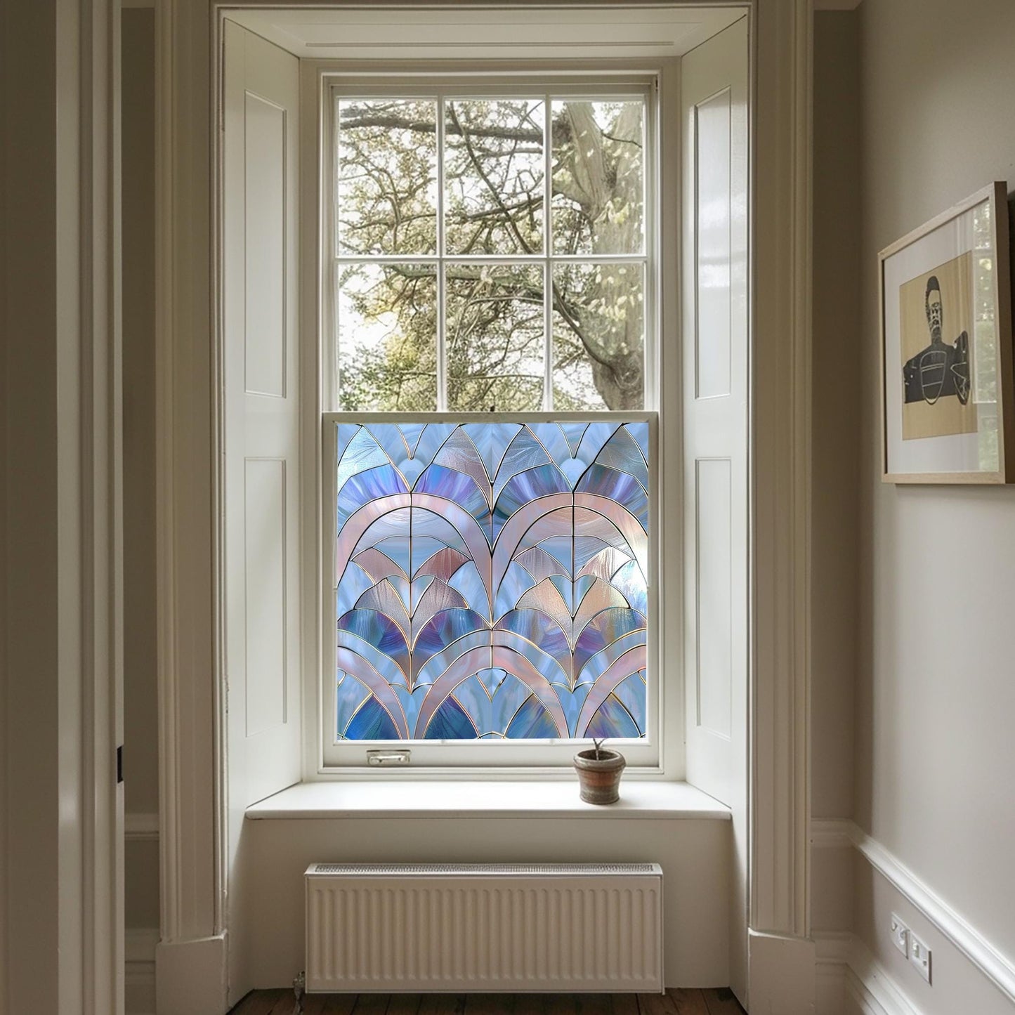 Art Deco Window Film, Privacy Window Film, Window Film, Decorative Window Film, Patterned Window Film, Coloured Window Film, Stained Glass Creative Windows