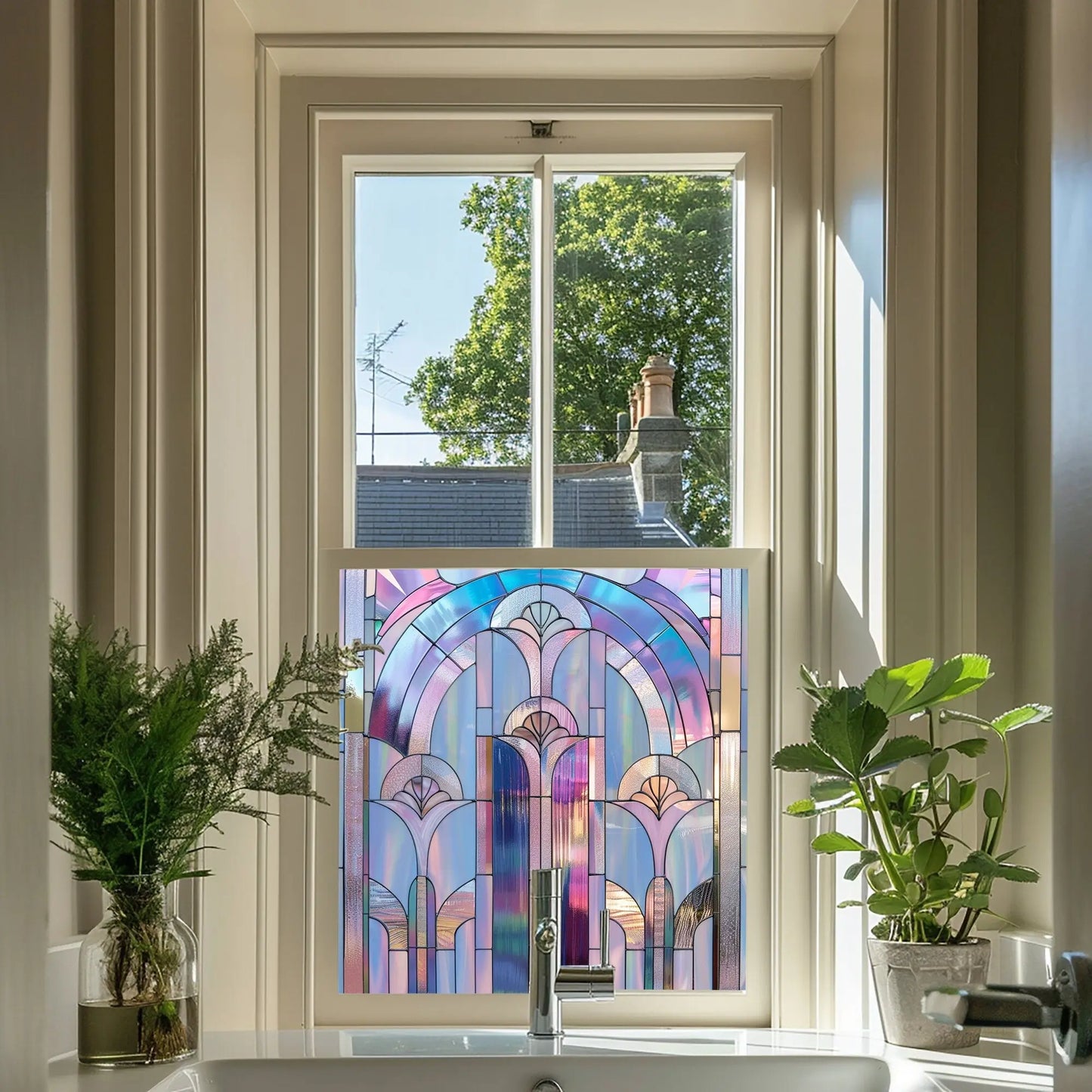 Vigolzone Stained Glass Privacy Window Film Creative Windows