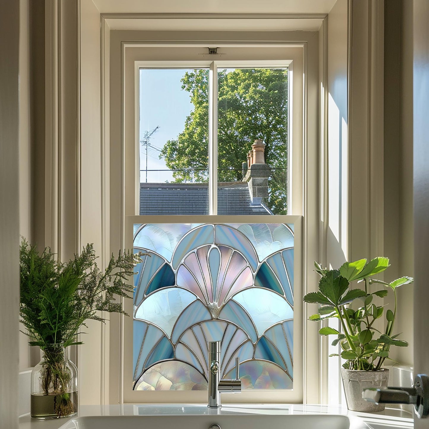 Art Deco Window Film, Privacy Window Film, Window Film, Decorative Window Film, Patterned Window Film, Coloured Window Film, Stained Glass Creative Windows