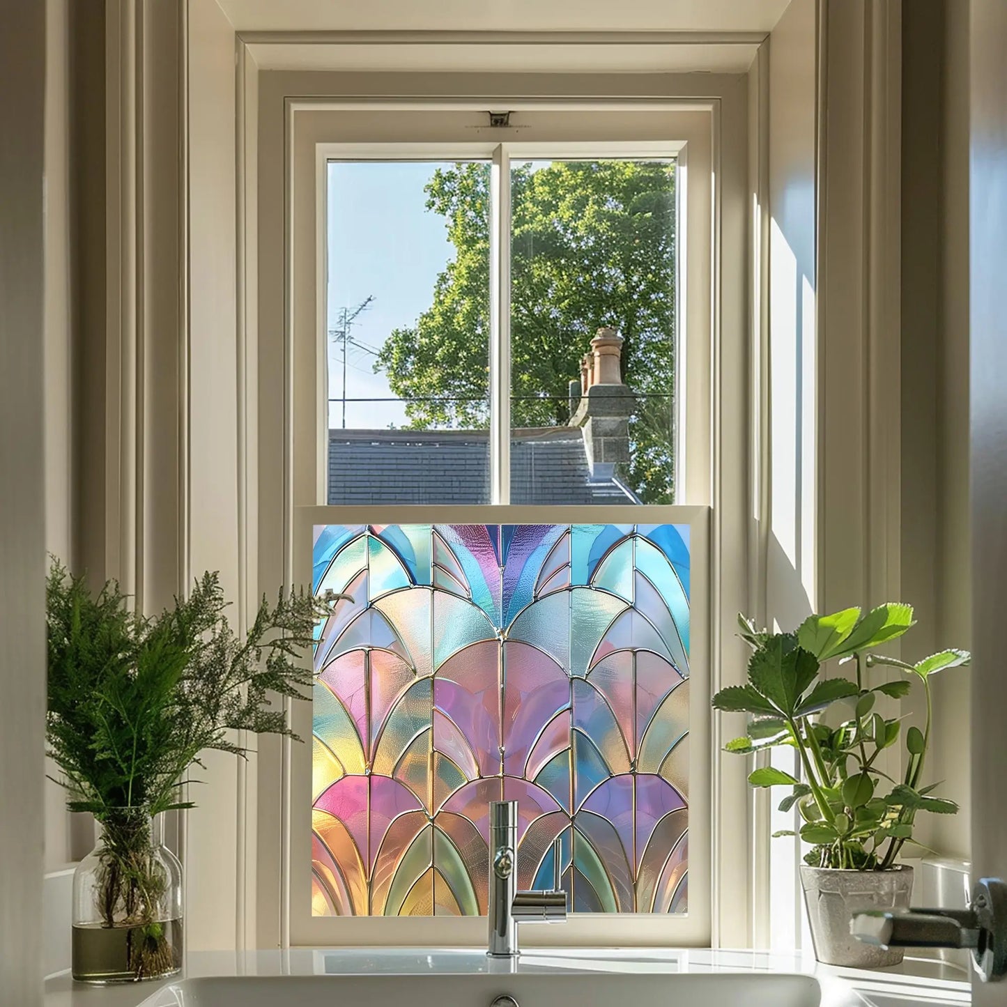 Locri Stained Glass Privacy Window Film Creative Windows