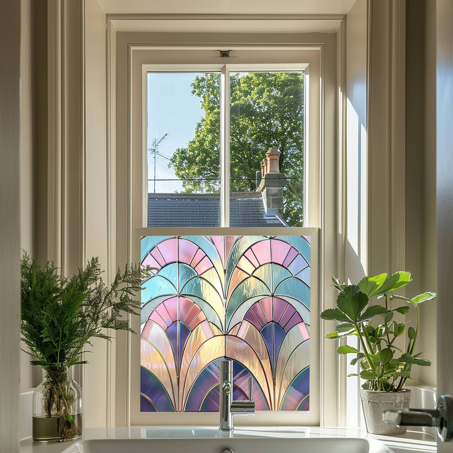 Almería Art Deco Window Film: Stunning Decorative Privacy Solution Creative Windows