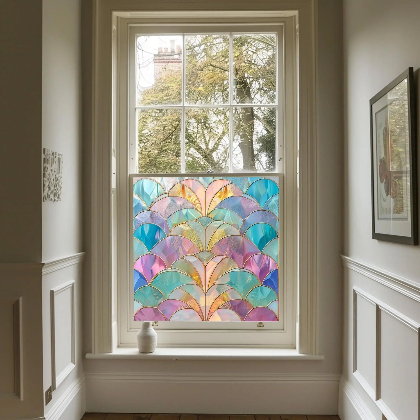 Apollosa Stained Glass Privacy Window Film Creative Windows