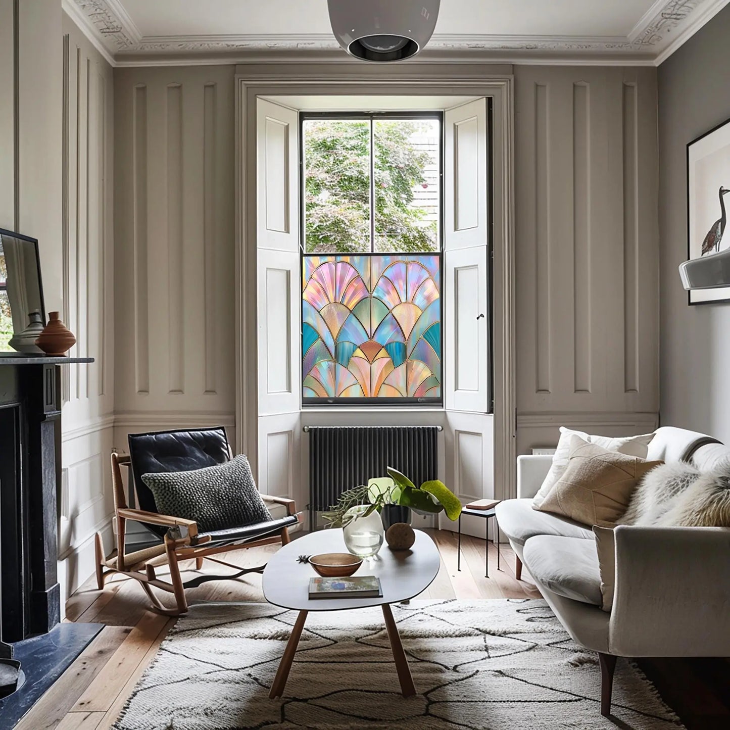 Lomagna Stained Glass Privacy Window Film Creative Windows