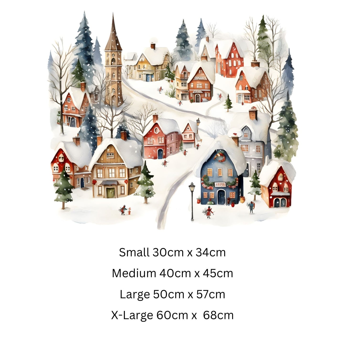 Double-Sided Christmas Window Sticker: Reusable Winter Scene Decal Creative Windows