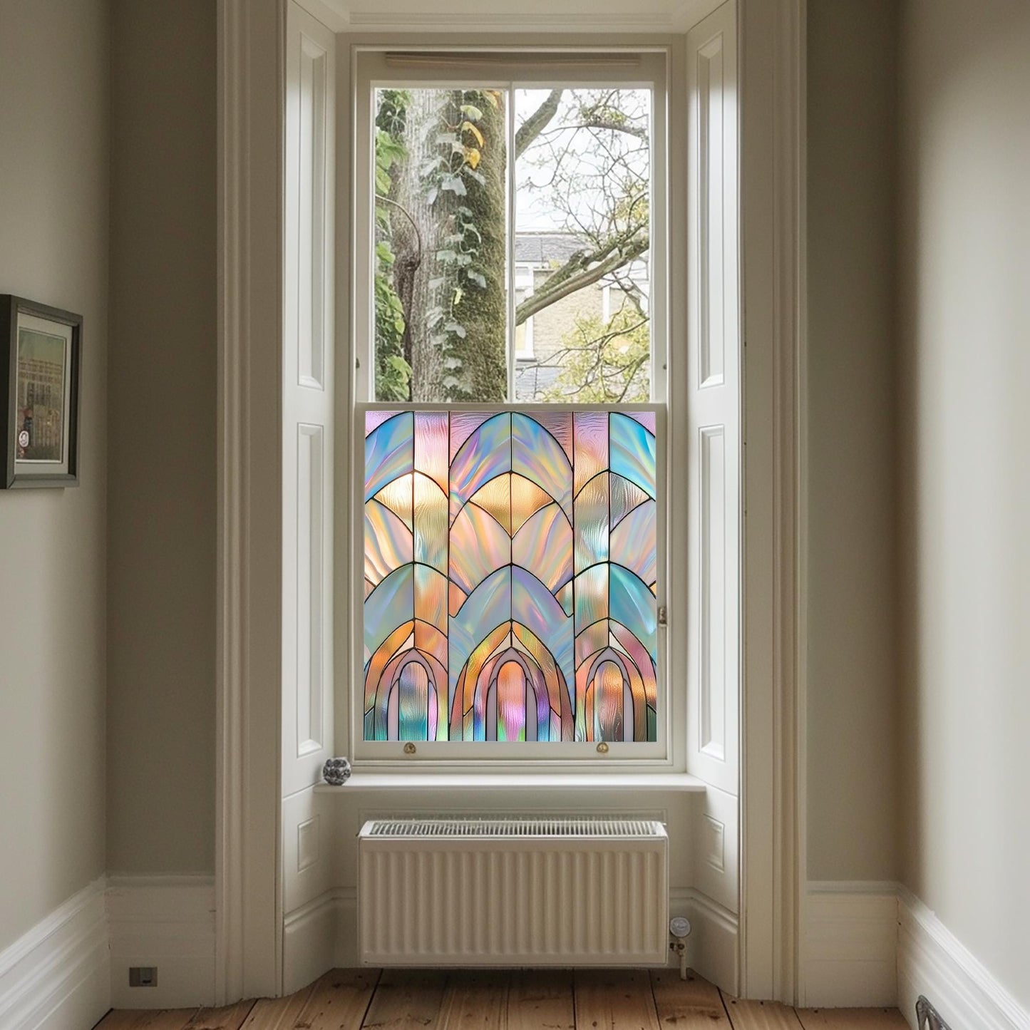 Window Film, Privacy Window Film, Art Deco Window Film, Decorative Window Film, Window, Front Door Window Film, Stained Glass Window Film Creative Windows