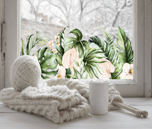 Crotone Floral Window Film Border Creative Windows