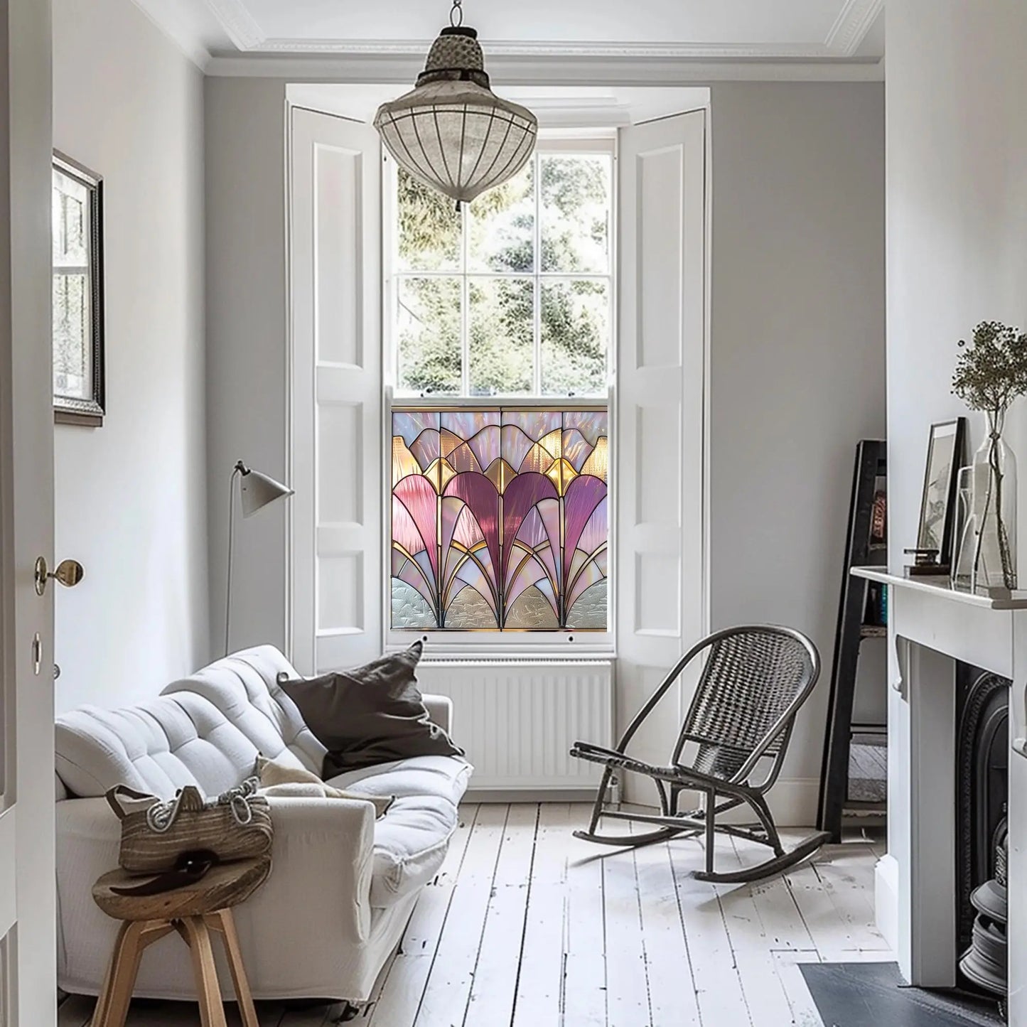 Art Deco Window Film: Merì Privacy Window Film For Glass Creative Windows