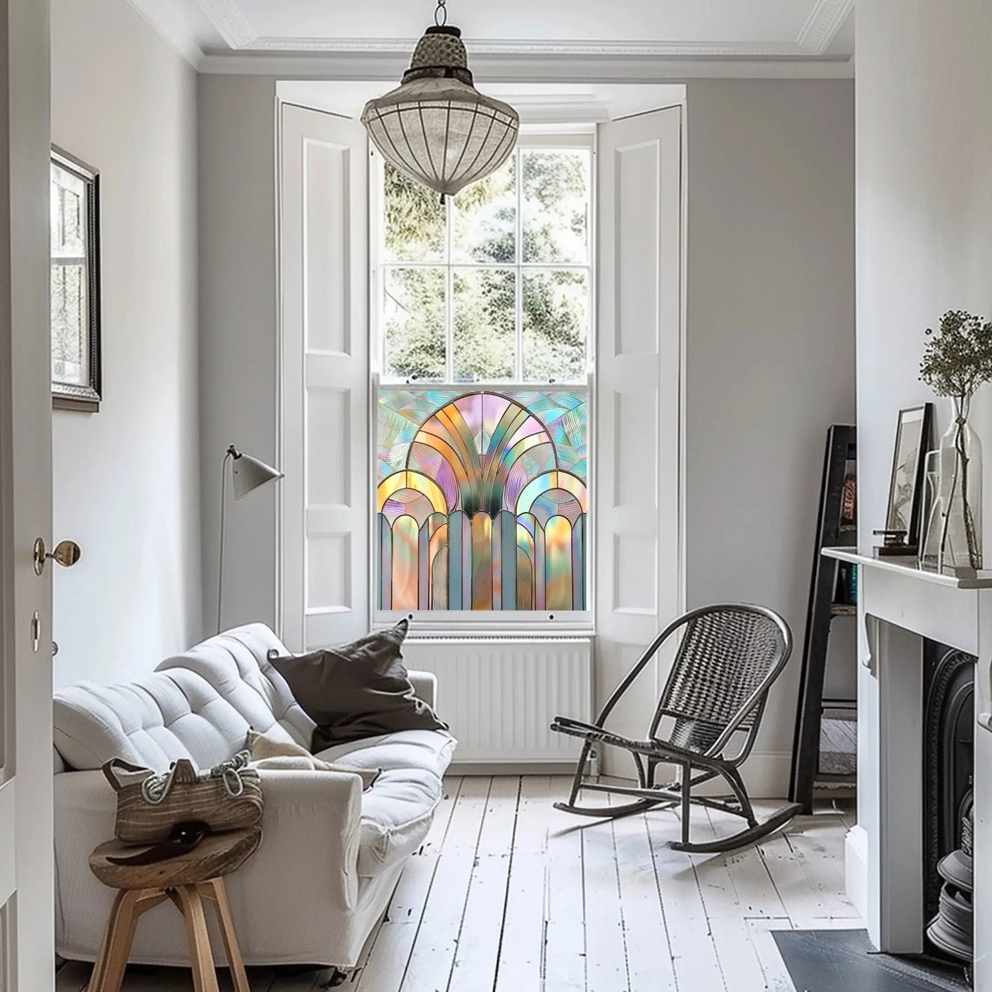 Mergozzo Stained Glass Window Film For Privacy Creative Windows