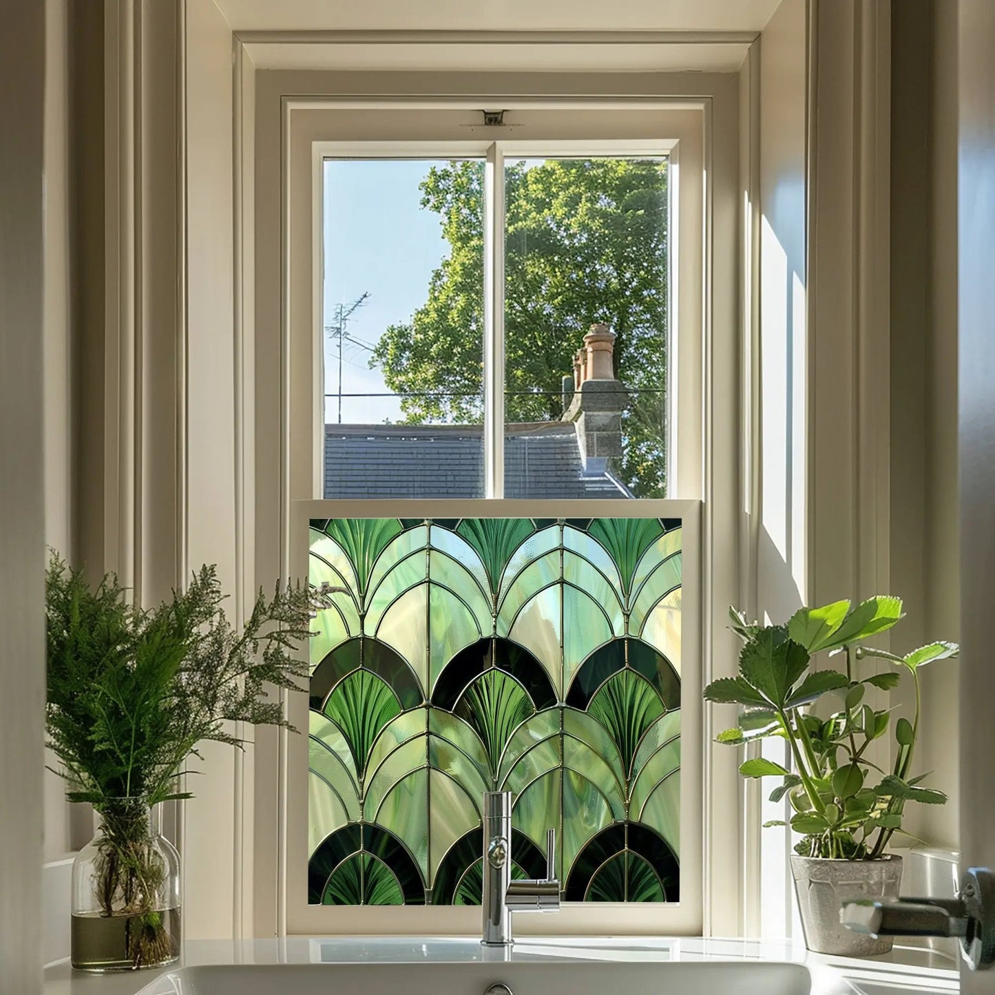 Artogne Stained Glass Privacy Window Film Creative Windows