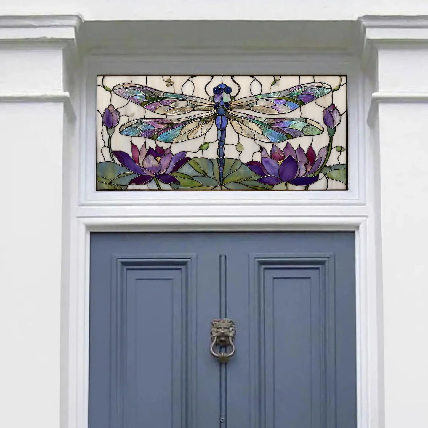 Cuorgnè Art Nouveau Dragonfly Transom Window Film Creative Windows