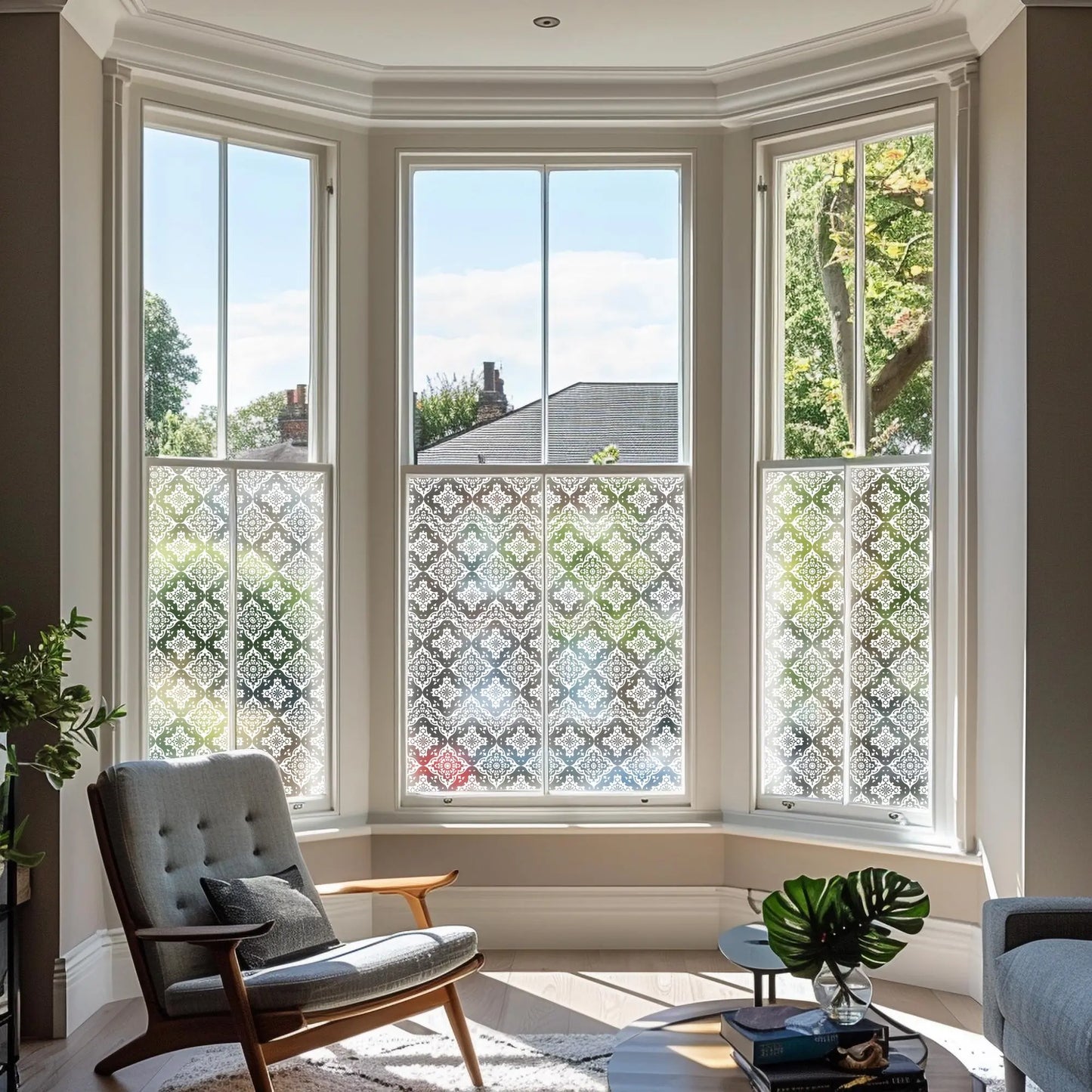 Noasca Frosted Patterned Privacy Window Film Creative Windows