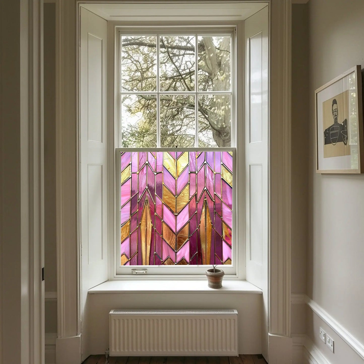 Oniferi Stained Glass Privacy Window Film Creative Windows