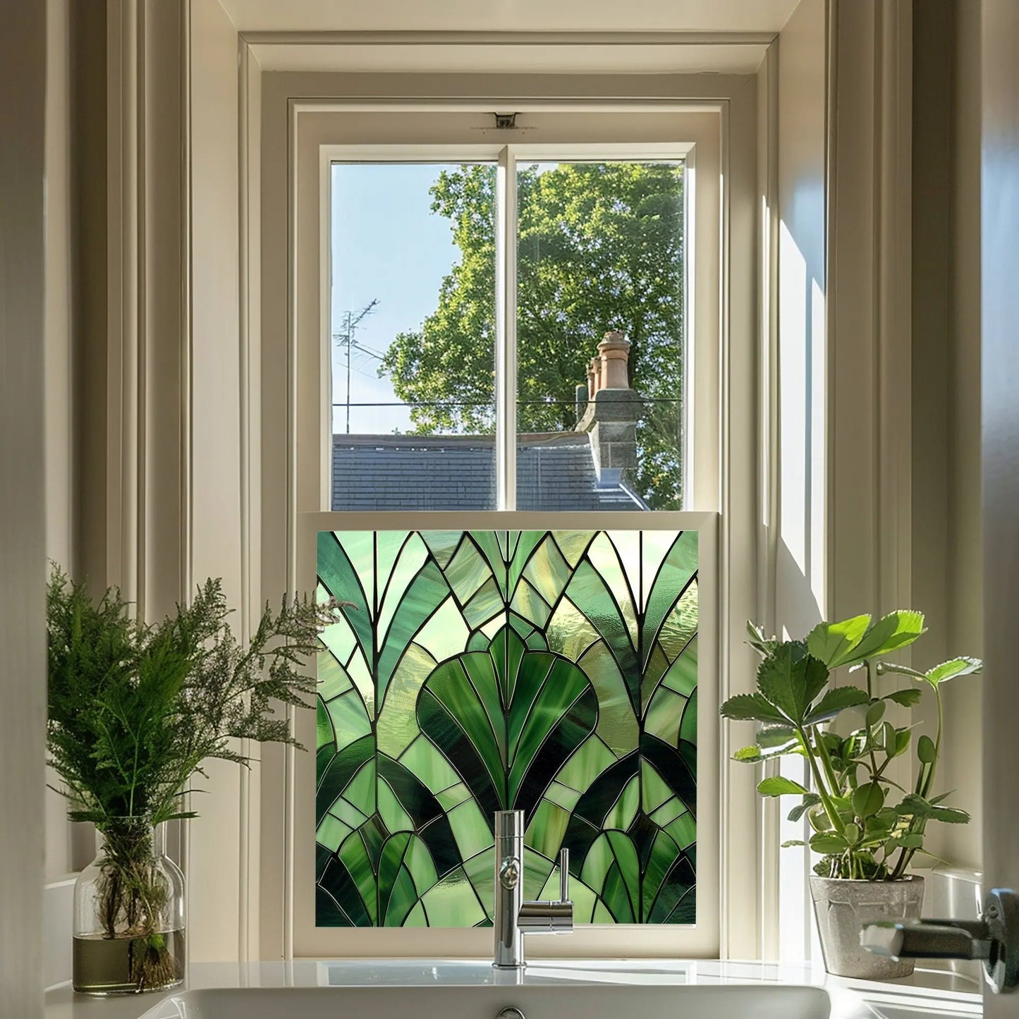 Romana Privacy Stained Glass Window Film Creative Windows