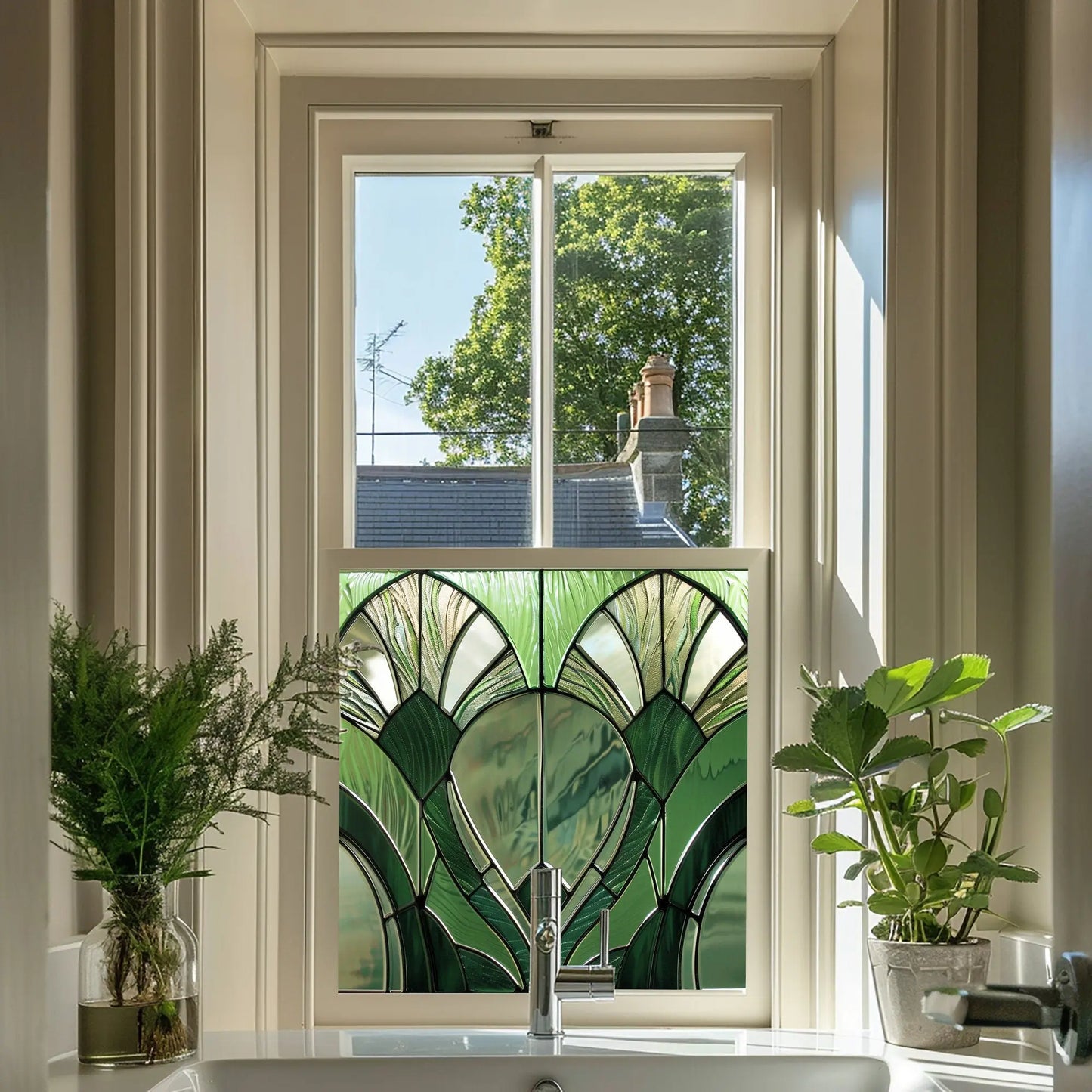 Secinaro Stained Glass Privacy Window Film Creative Windows