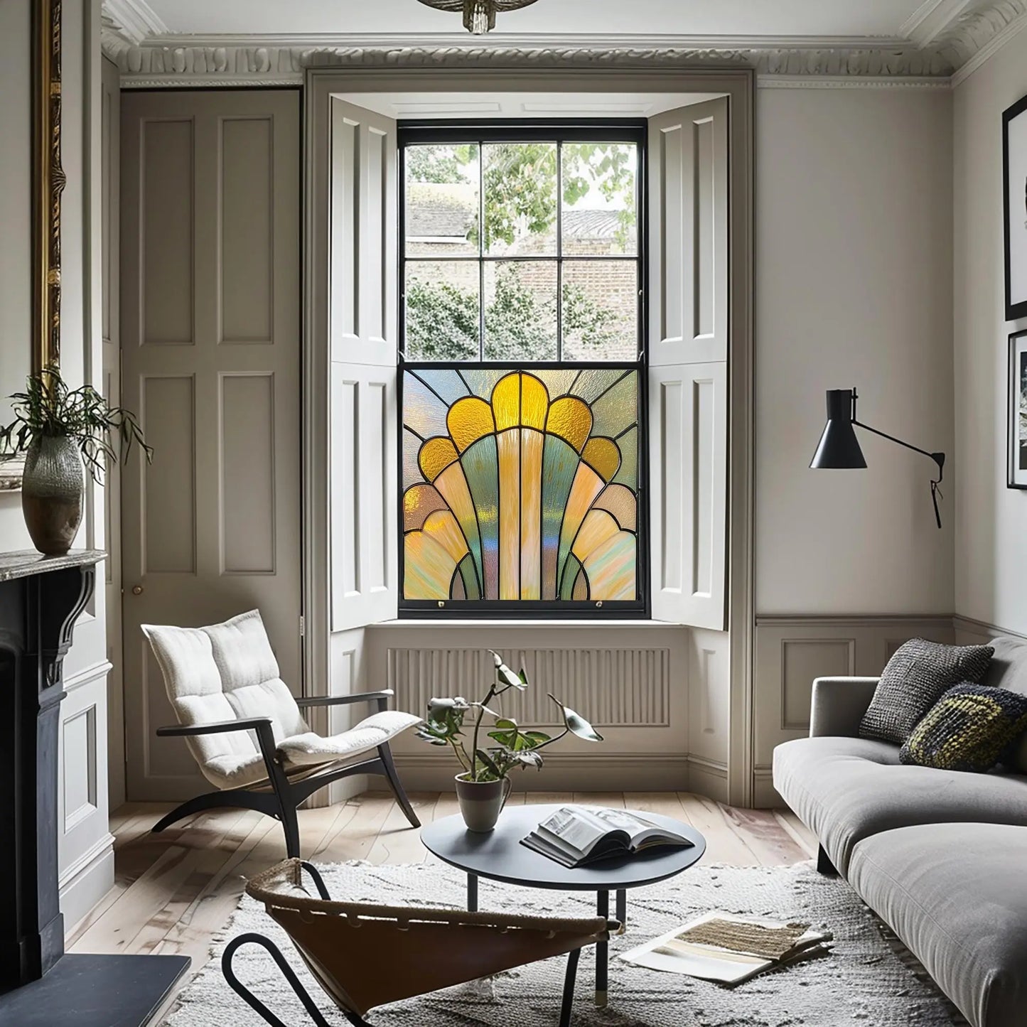 Racale Privacy Stained Glass Window Film Creative Windows