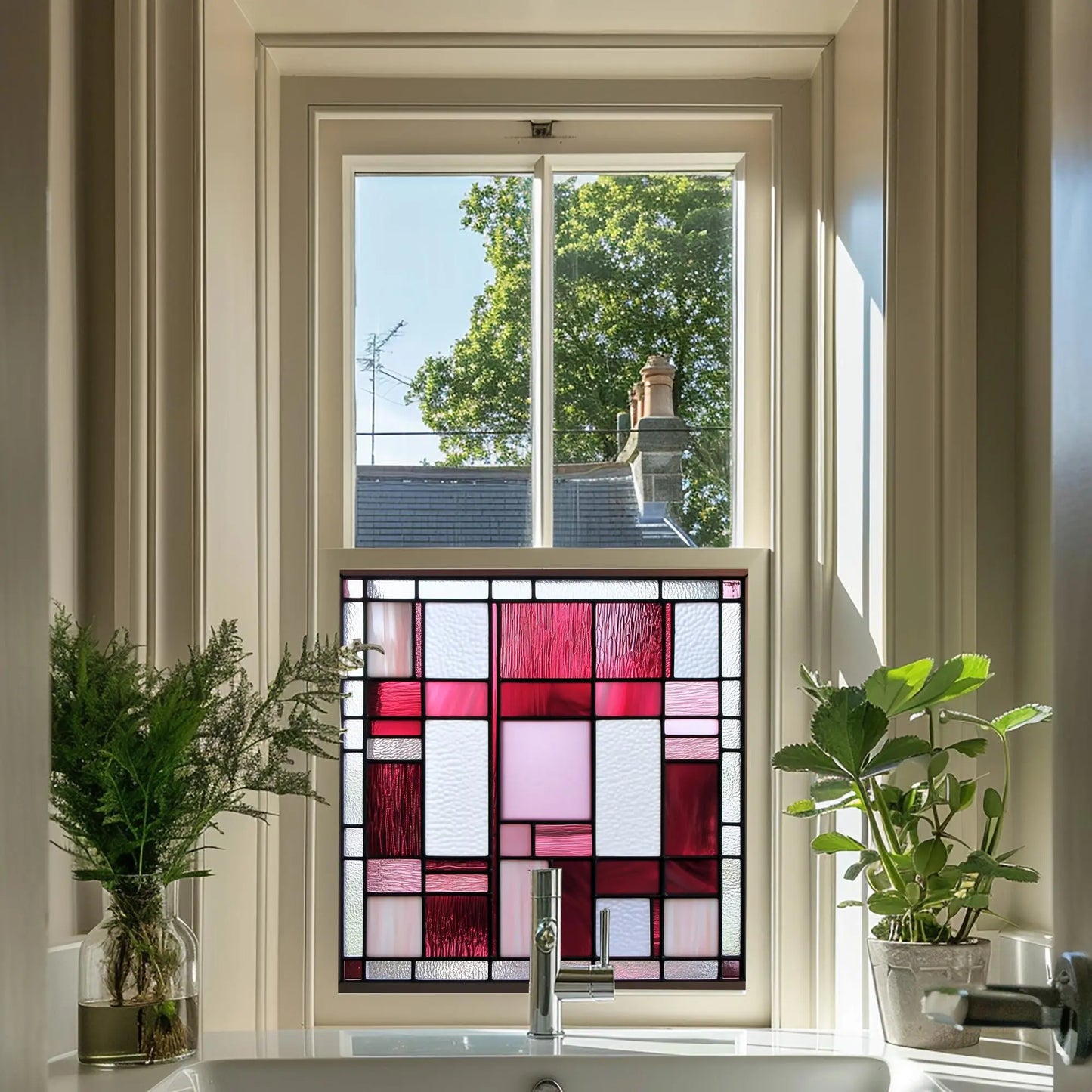 Ovodda Stained Glass Privacy Window Film Creative Windows