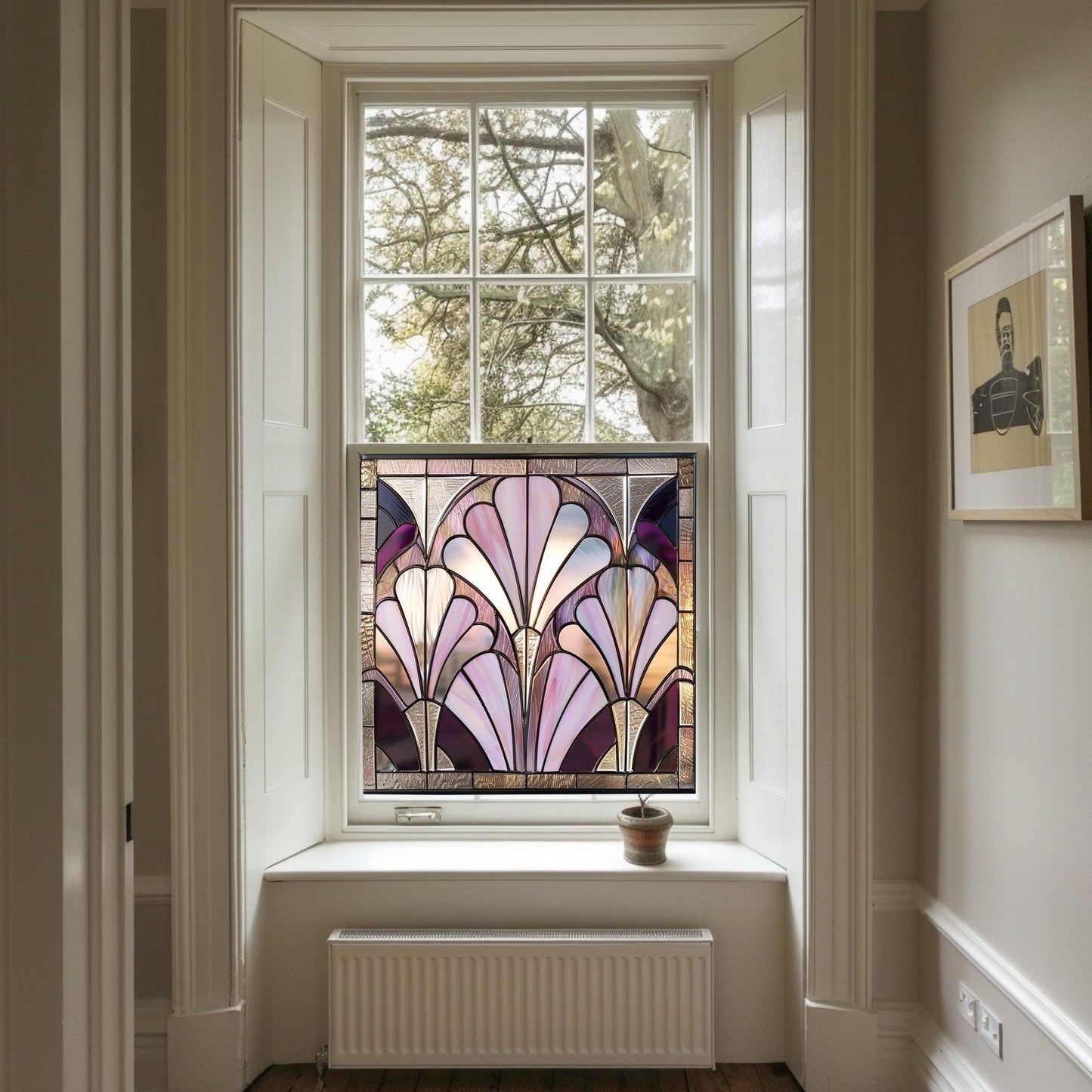 Window Film, Privacy Window Film, Art Deco Window Film, Decorative Window Film, Window, Front Door Window Film, Stained Glass Window Film Creative Windows