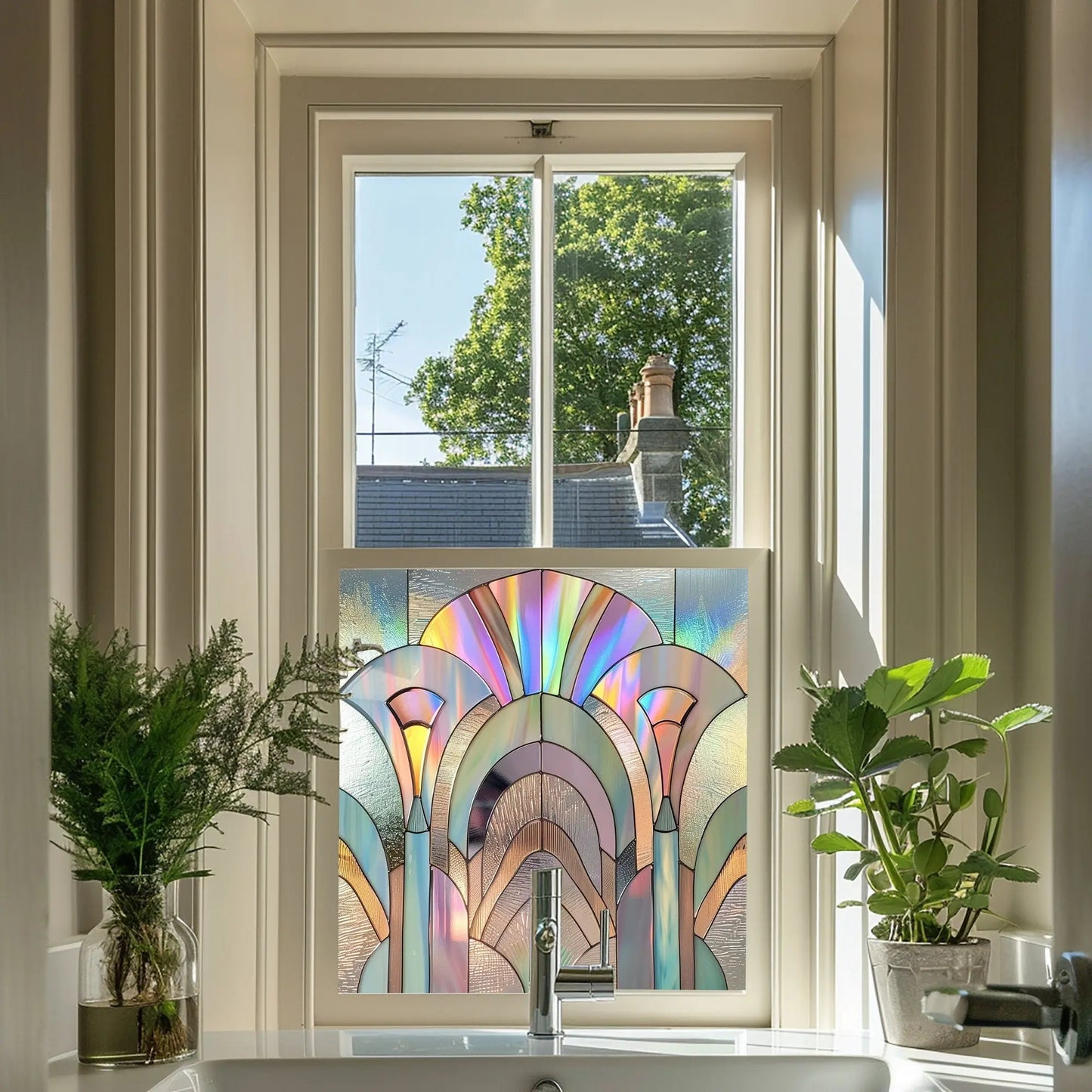 Irun Stained Glass Privacy Window Film Creative Windows