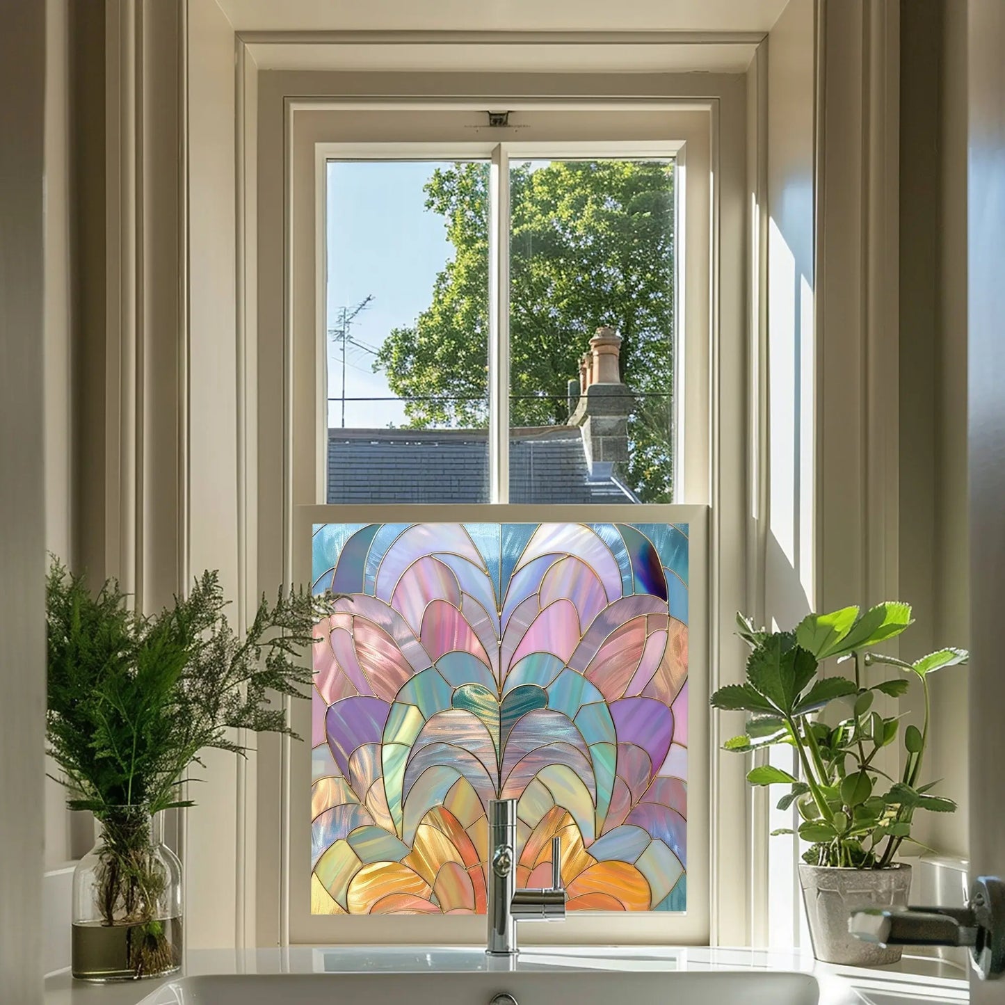 Tuscania Stained Glass Privacy Window Film Creative Windows