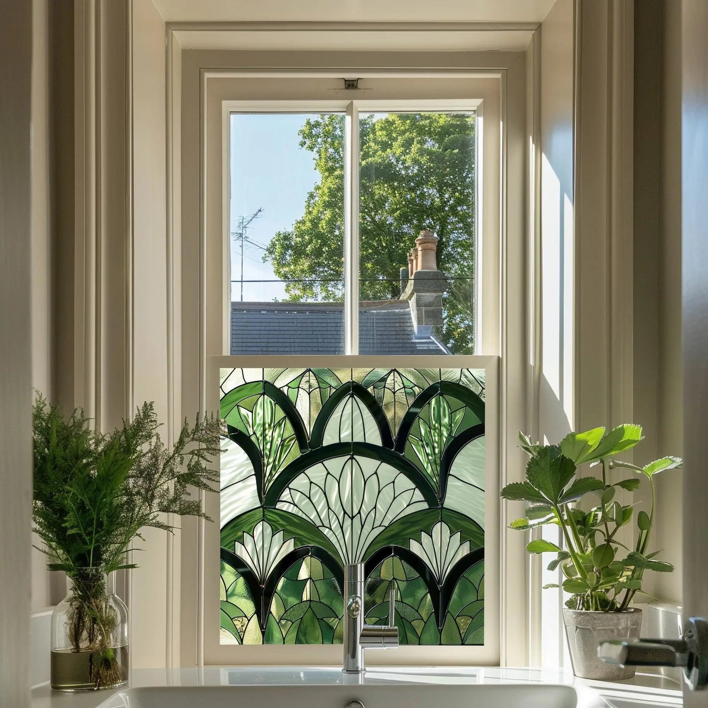 Pusiano Stained Glass Privacy Window Film Creative Windows