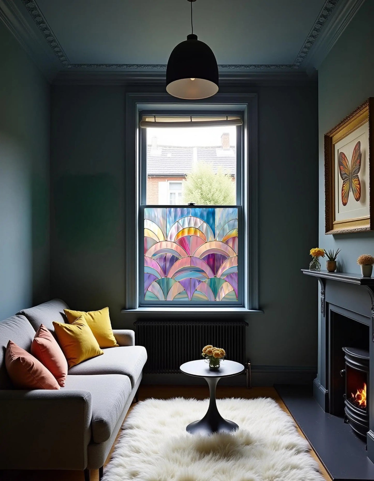 Sestao Art Deco Stained Glass Window Film Creative Windows