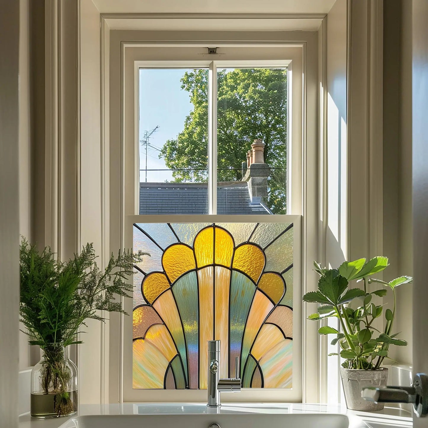 Racale Privacy Stained Glass Window Film Creative Windows