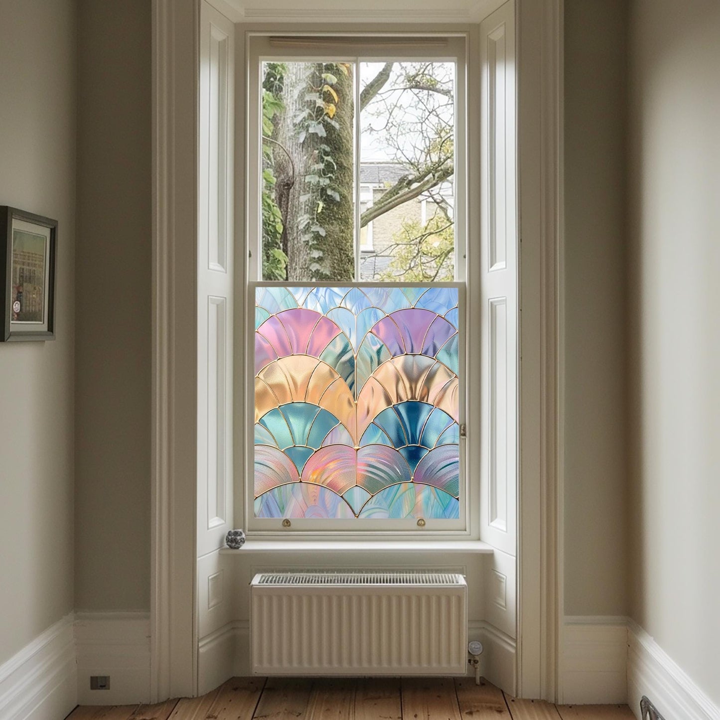 Window Film, Privacy Window Film, Art Deco Window Film, Decorative Window Film, Window, Front Door Window Film, Stained Glass Window Film Creative Windows
