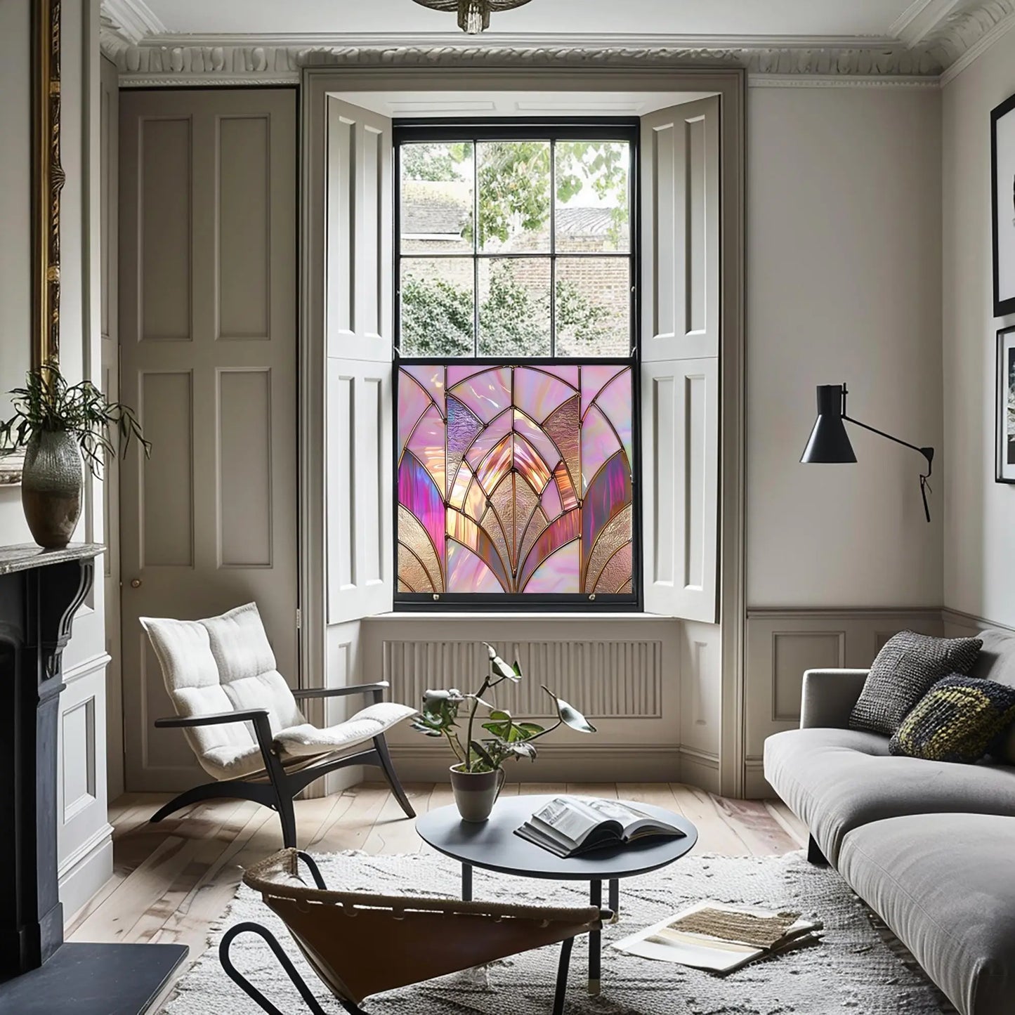 Gijón Stained Glass Privacy Window Film Creative Windows