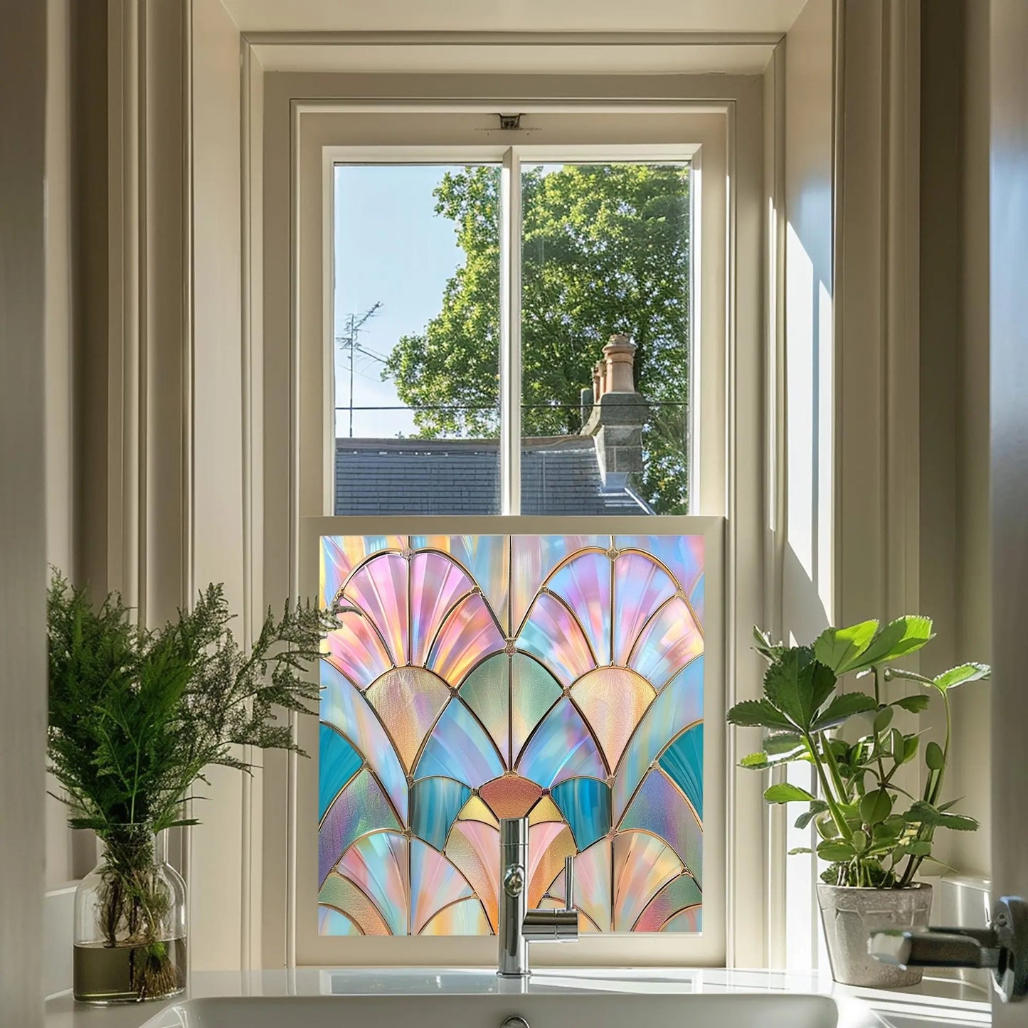 Lomagna Stained Glass Privacy Window Film Creative Windows