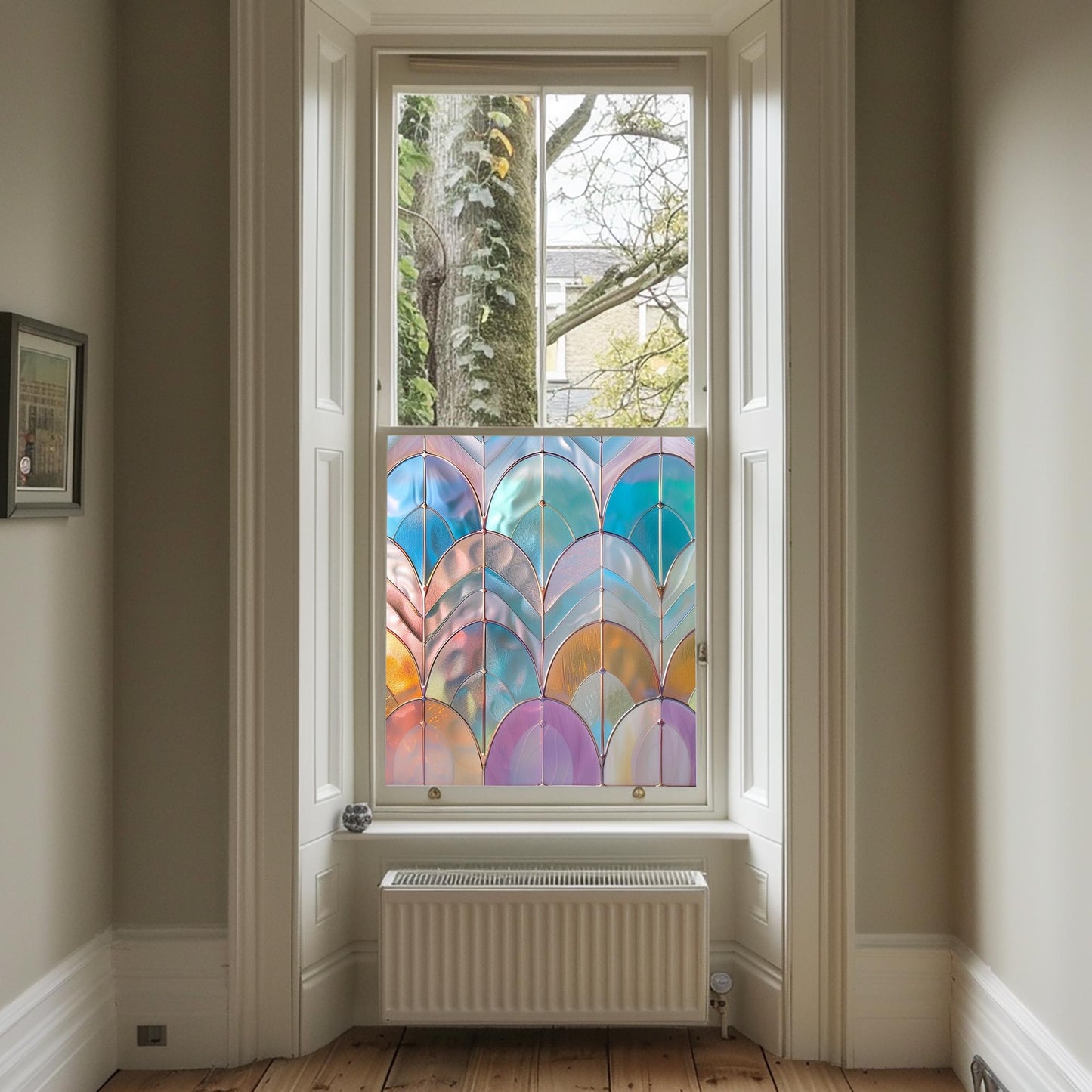 Window Film, Privacy Window Film, Art Deco Window Film, Decorative Window Film, Window, Front Door Window Film, Stained Glass Window Film Creative Windows