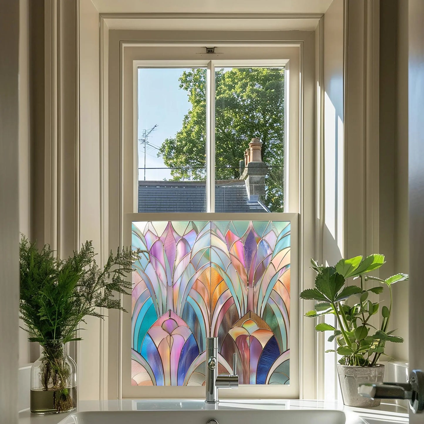 Ledro Privacy Stained Glass Window Film Creative Windows