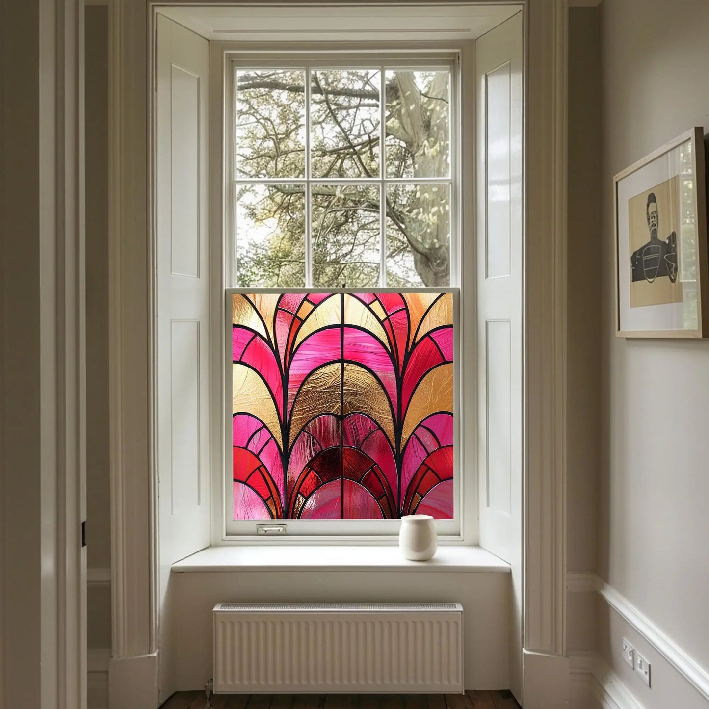 Novellara Stained Glass Privacy Window Film Creative Windows