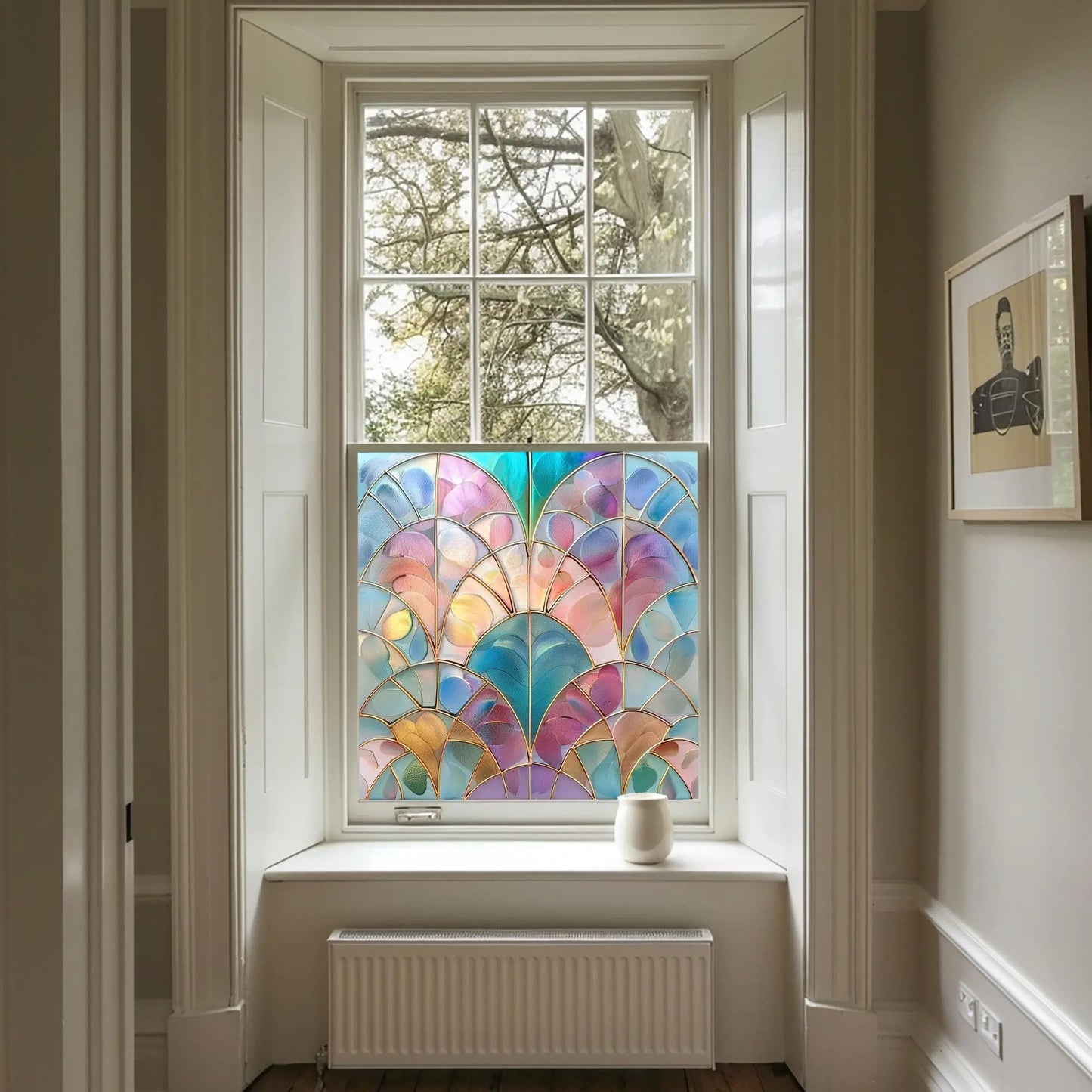 Anzi Stained Glass Privacy Window Film Creative Windows