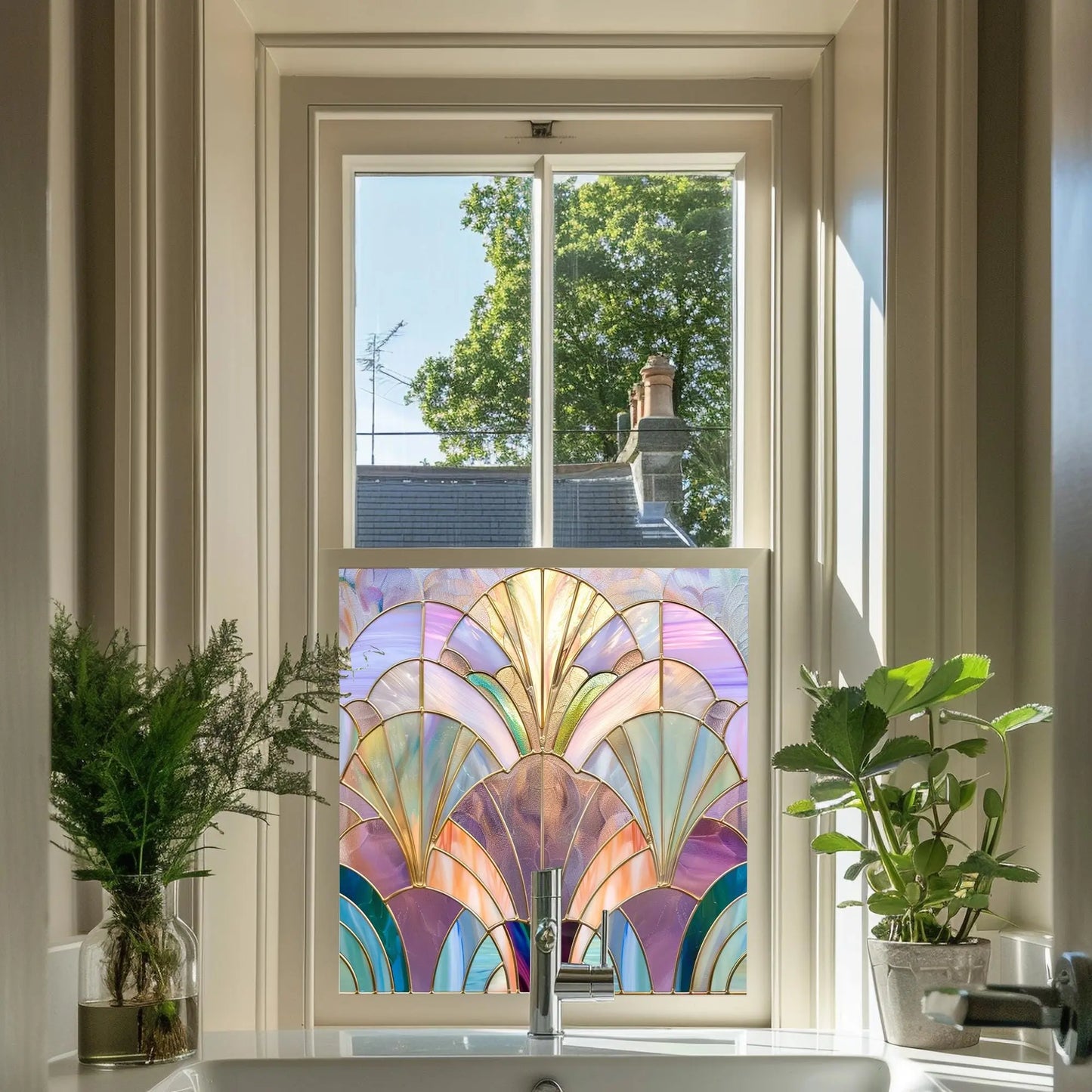 Lenna Privacy Stained Glass Window Film Creative Windows