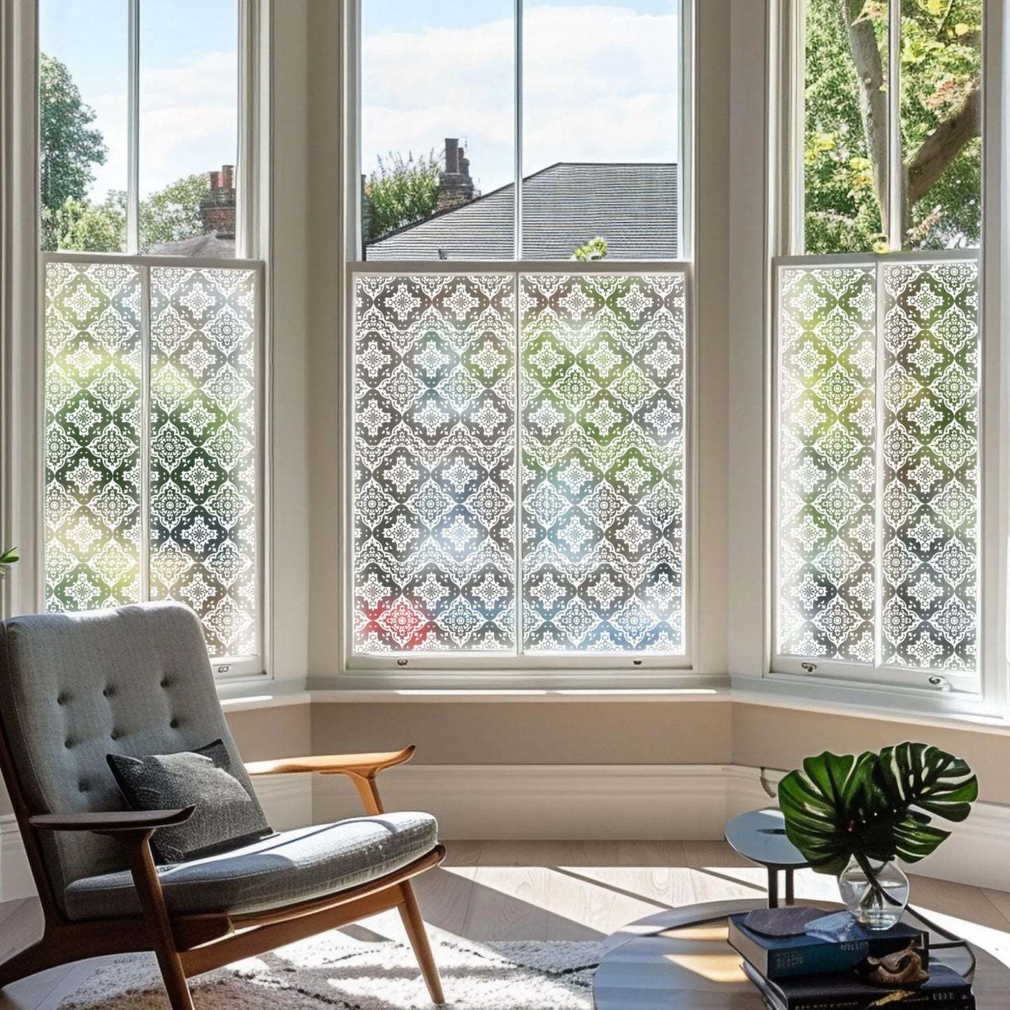 Noasca Frosted Patterned Privacy Window Film Creative Windows