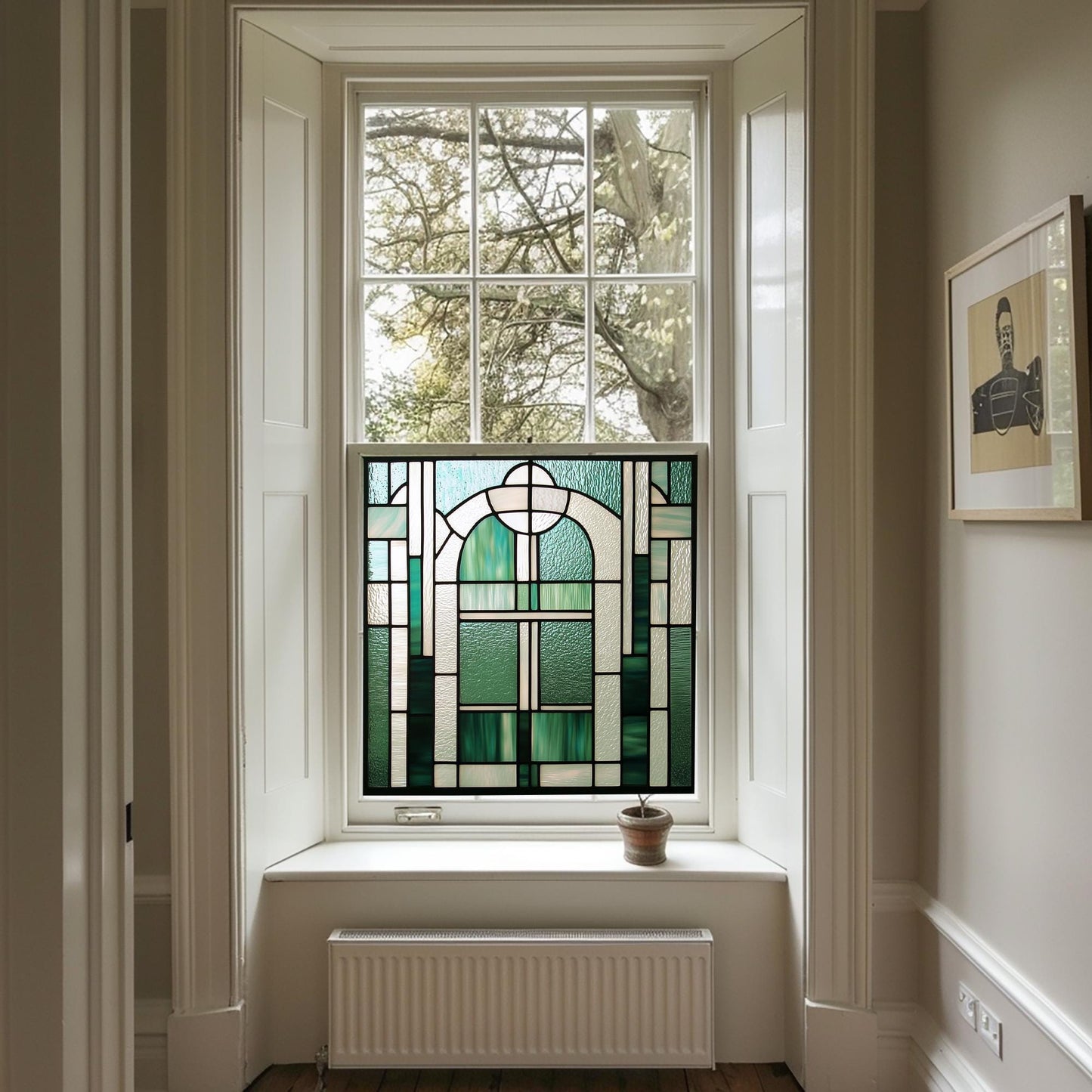 Art Deco Window Film, Privacy Window Film, Window Film, Decorative Window Film, Patterned Window Film, Coloured Window Film, Stained Glass Creative Windows