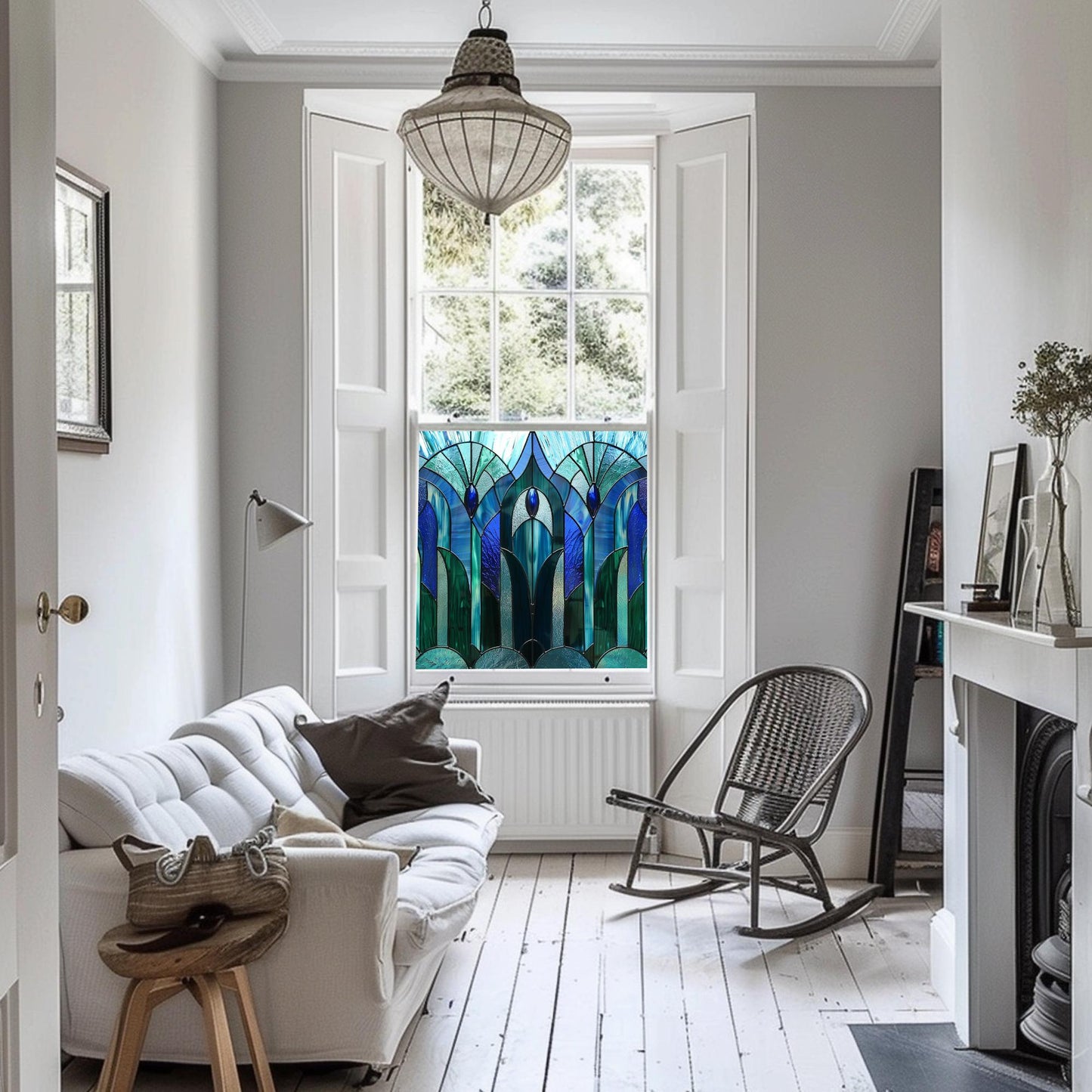 Art Deco Window Film, Privacy Window Film, Window Film, Decorative Window Film, Patterned Window Film, Coloured Window Film, Stained Glass Creative Windows